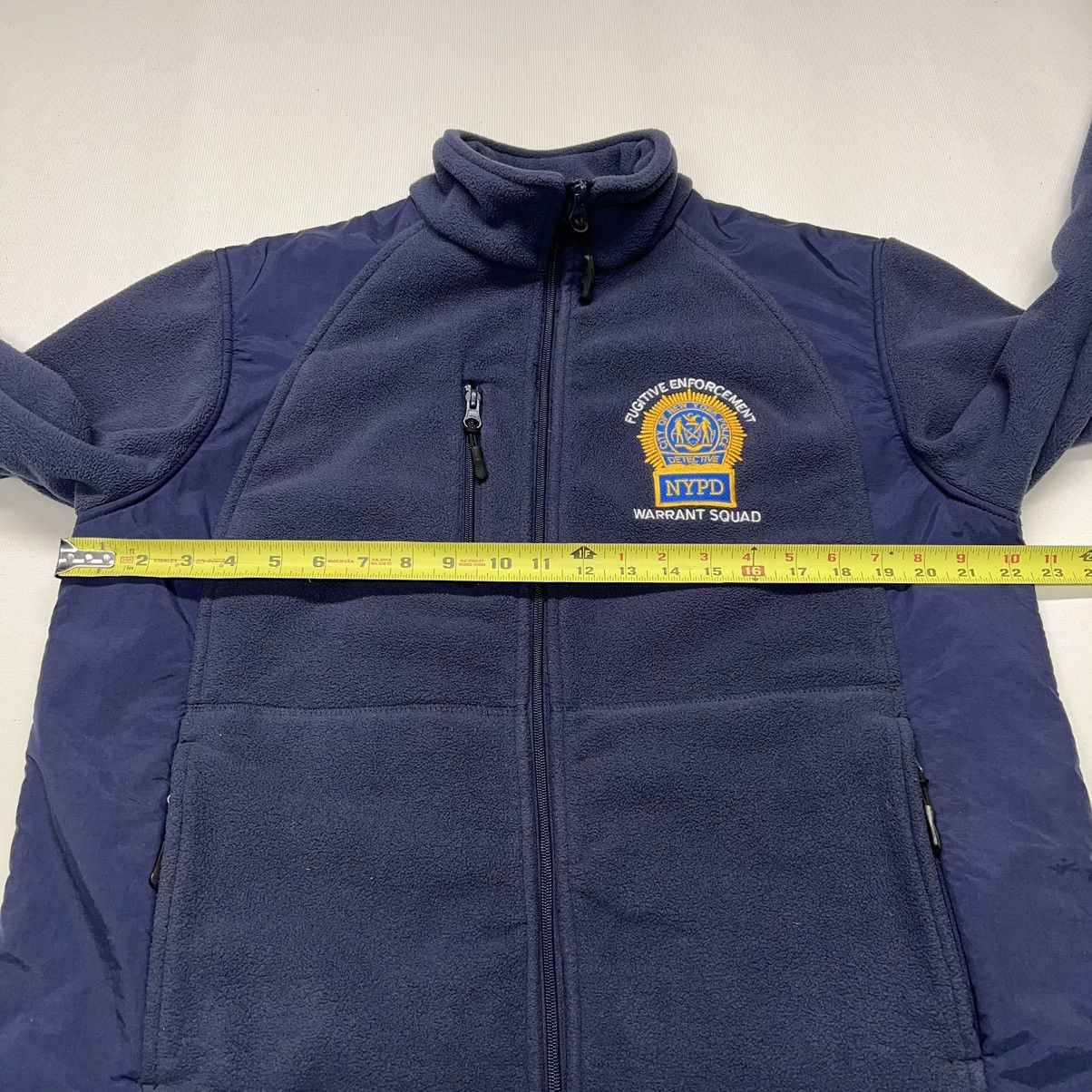 Other NYPD Fleece Sweatshirt Blue Zip Police Warrant Enforcement Size US M / EU 48-50 / 2 - 19 Thumbnail