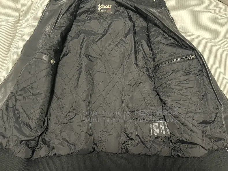Schott Schott Classic motorcycle leather jacket stand-up collar l Size US L / EU 52-54 / 3 - 3 Thumbnail