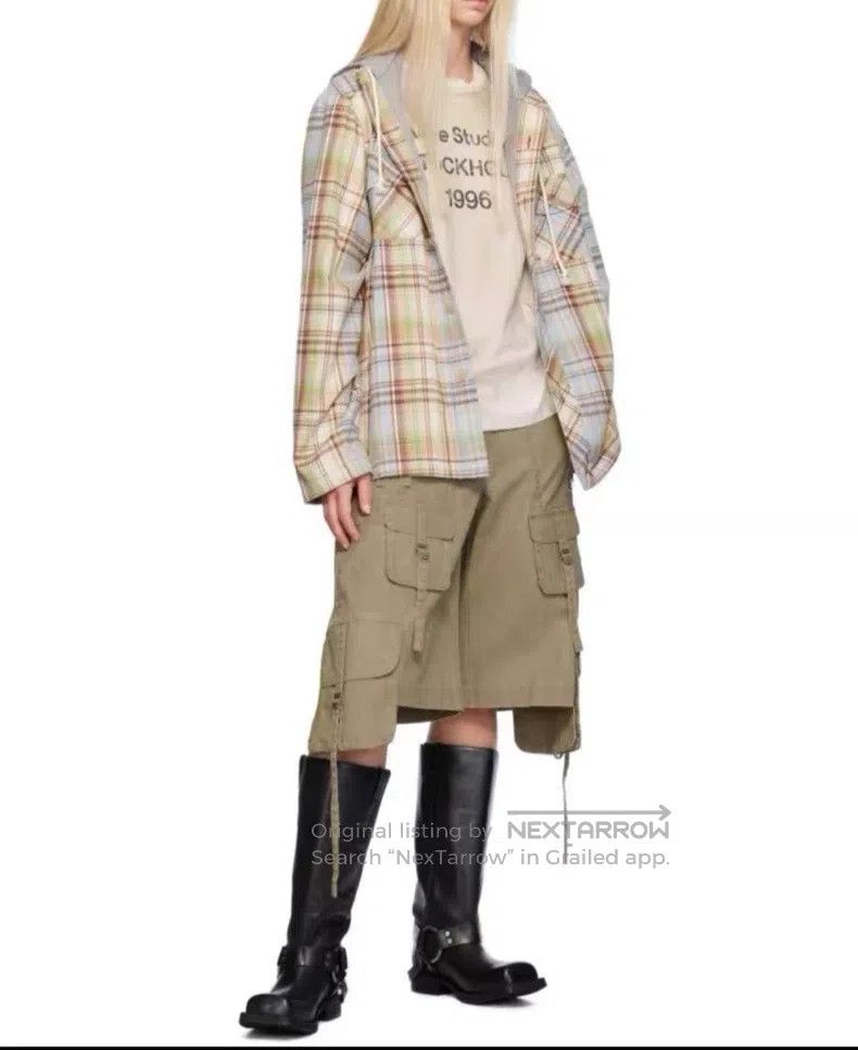 Acne Studios Acne Studios Face Expression Plaid Pattern Casual Hooded S Size US S / EU 44-46 / 1 - 5 Thumbnail