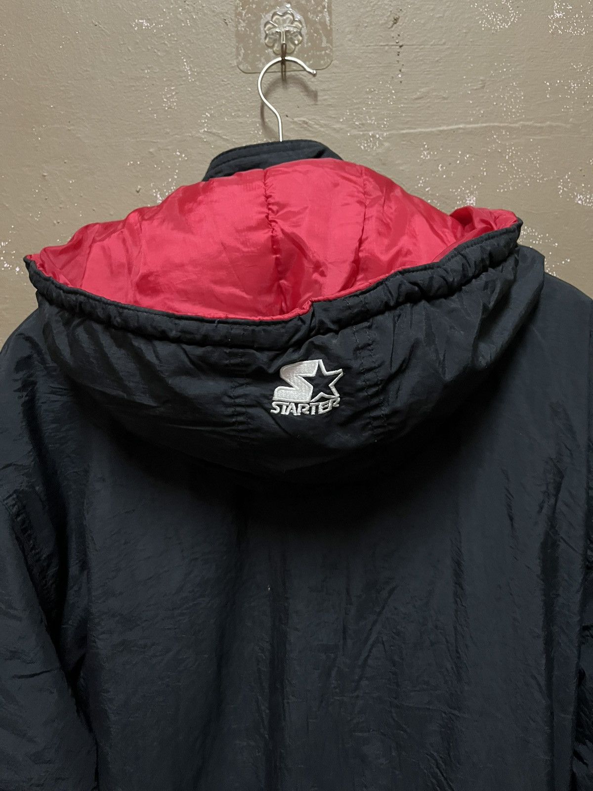 NBA × Starter Vintage 90s Starter Chicago Bulls Raincoat Parkas Jacket NBA Size US L / EU 52-54 / 3 - 10 Thumbnail