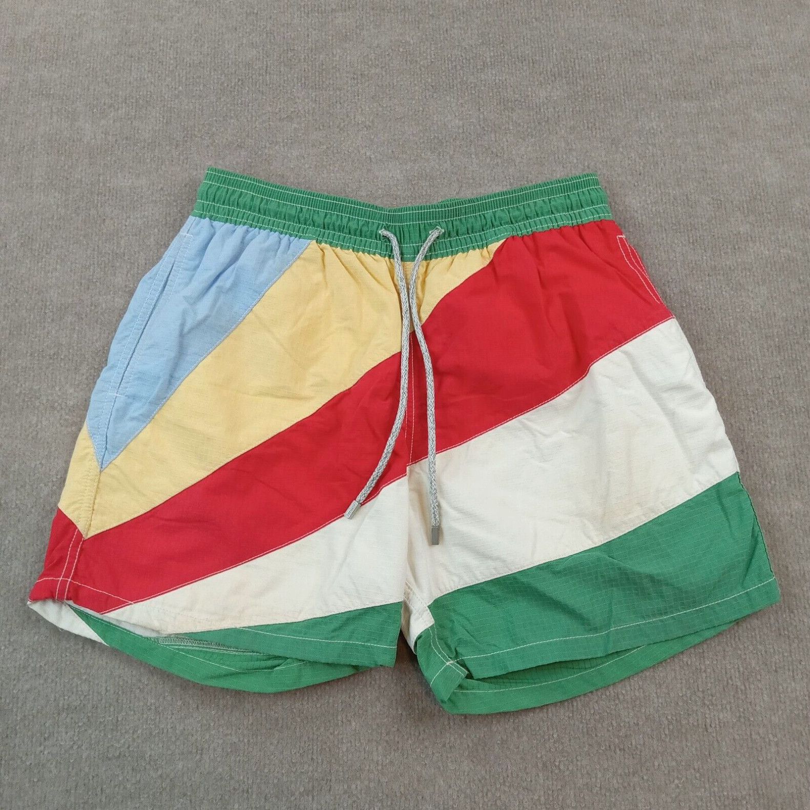 Vilebrequin Vilebrequin Swim Trunks Mens Extra Large XL Green Red Mesh Lined Elastic Waist Size US 36 / EU 52 - 1 Preview