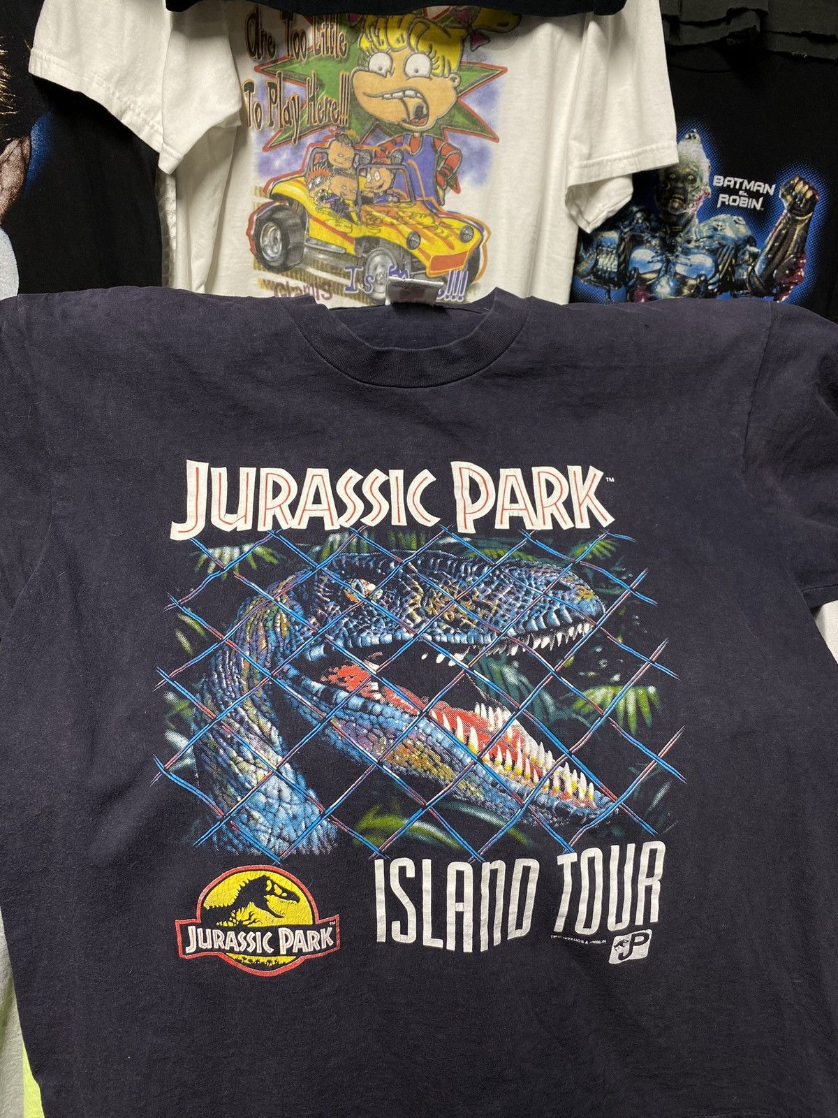 Universal Studios × Vintage 90’s Vintage Raptor Jurassic Park Movie Tee Shirt Large Size US L / EU 52-54 / 3 - 7 Thumbnail