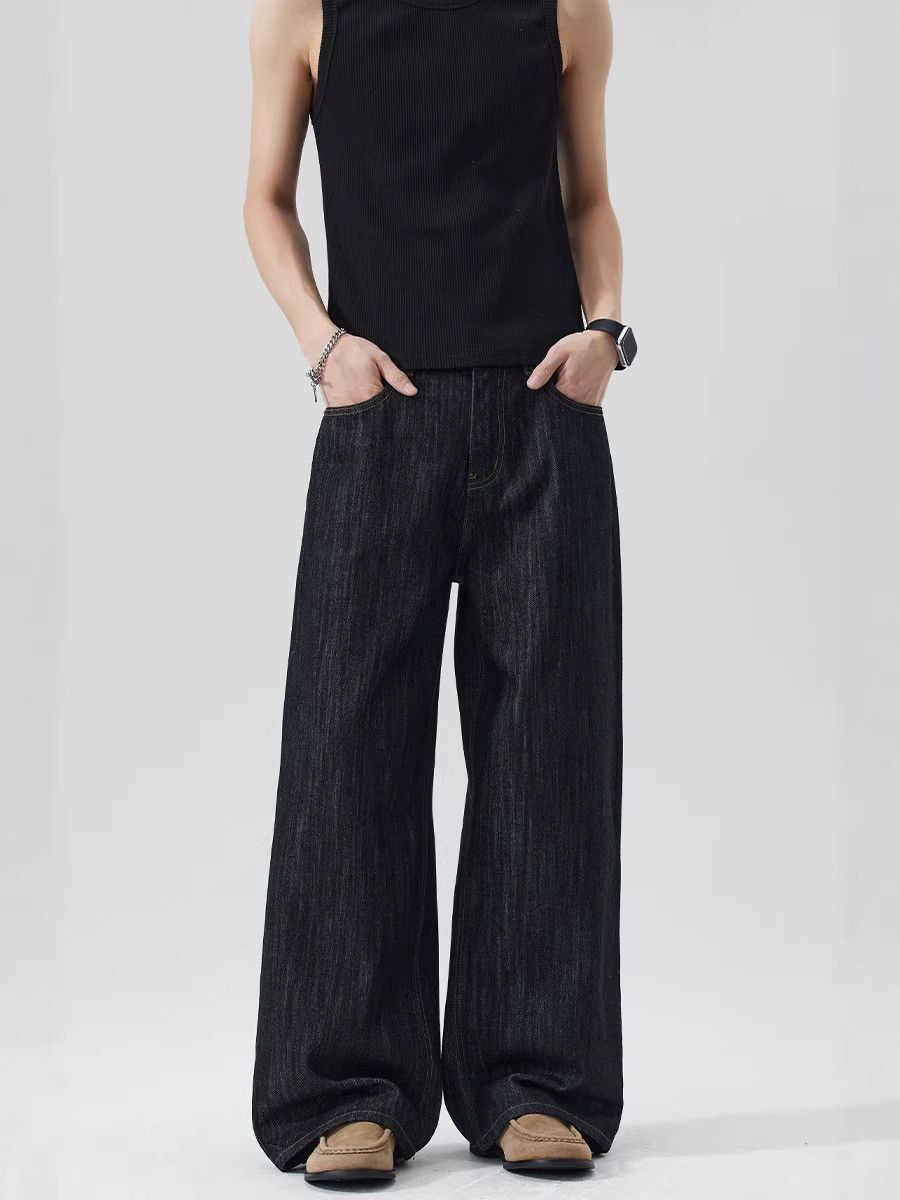 Japanese Brand American retro embroidered vintage loose jeans Size US 32 / EU 48 - 1 Thumbnail