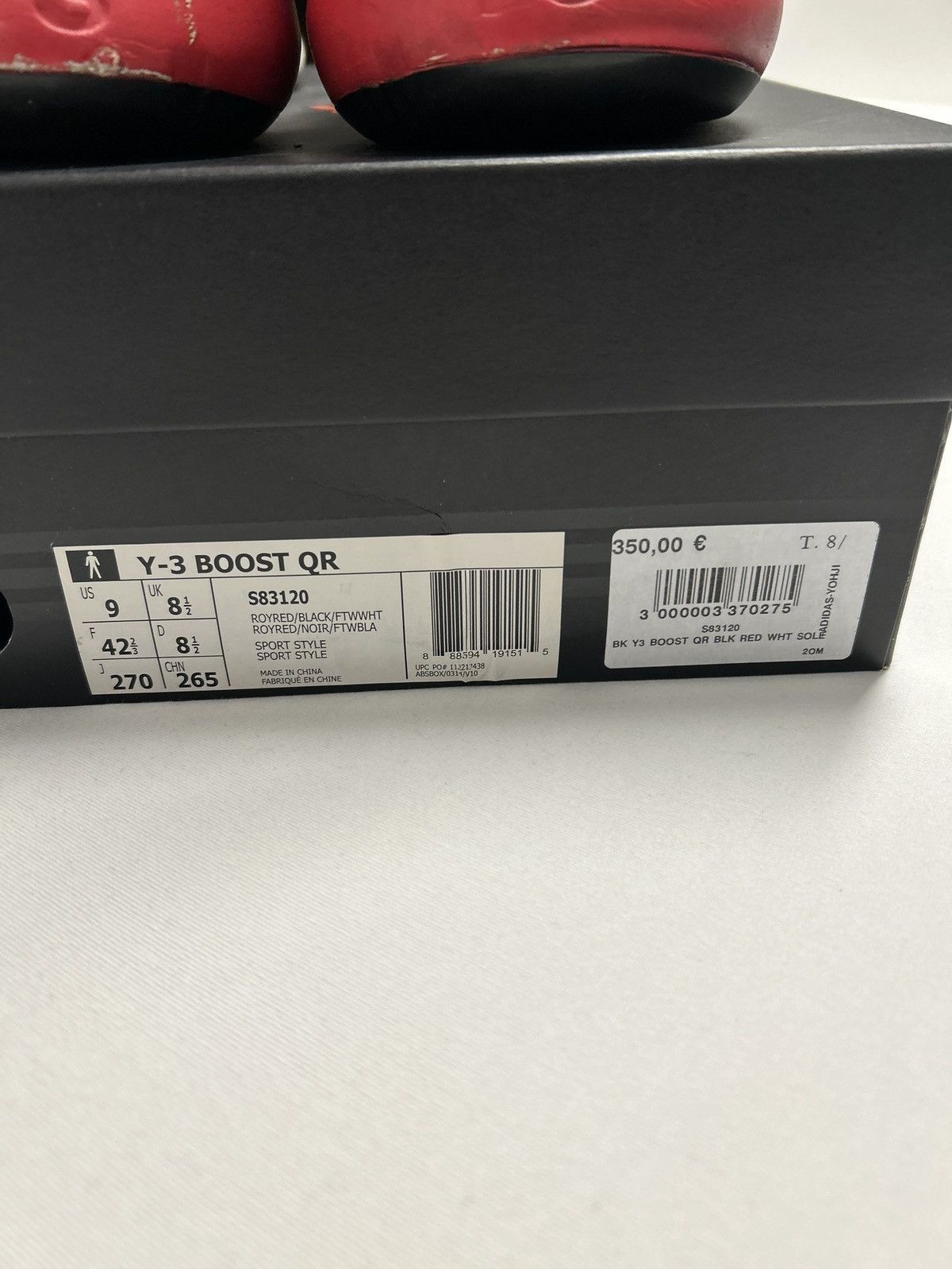 Y-3 2015 Spiked Boost QR Sneakers Size US 9.5 / EU 42-43 - 7 Thumbnail