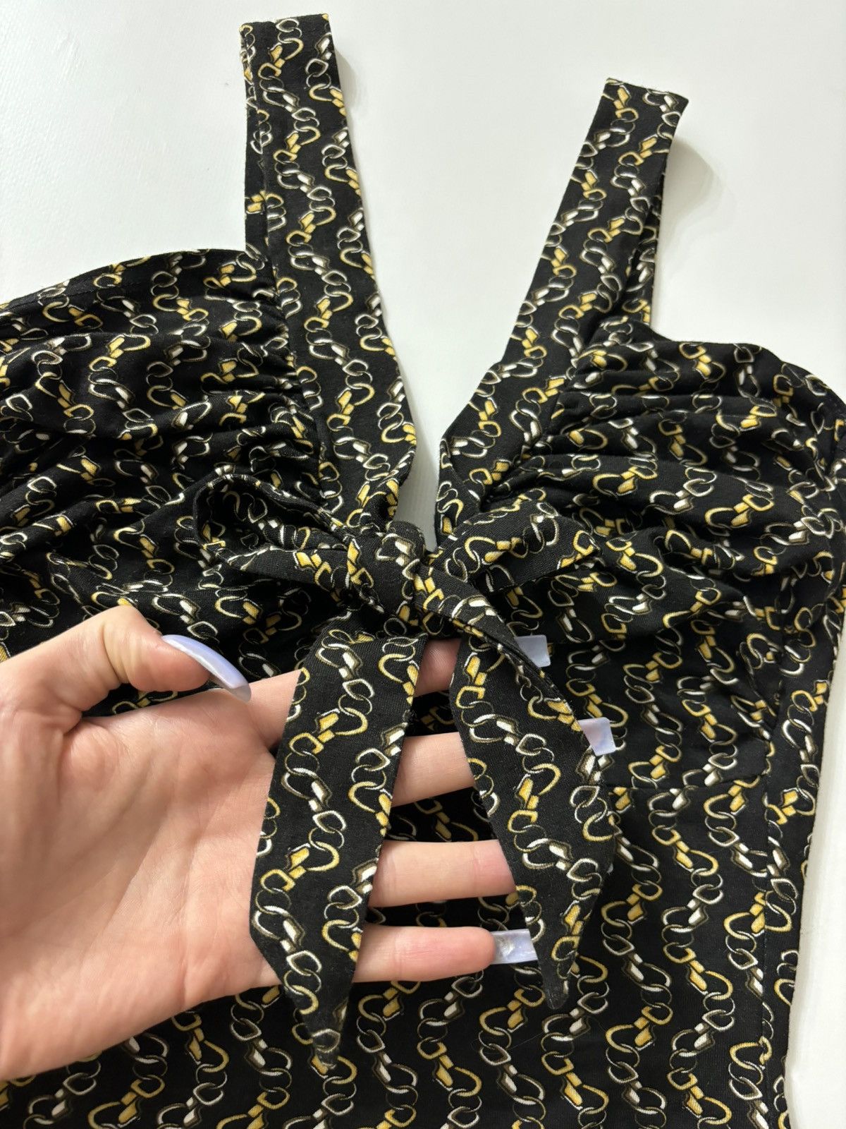 Japanese Brand GLAMOUR PRINTED TANK TOP 00s Size S / US 4 / IT 40 - 3 Thumbnail