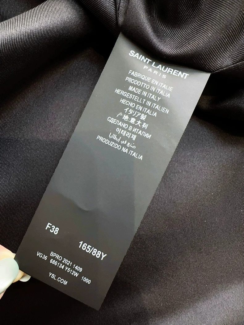 Saint Laurent Paris Saint Laurent Paris Black double-breasted blazer 2505-Nexta Size XS / US 0-2 / IT 36-38 - 6 Thumbnail