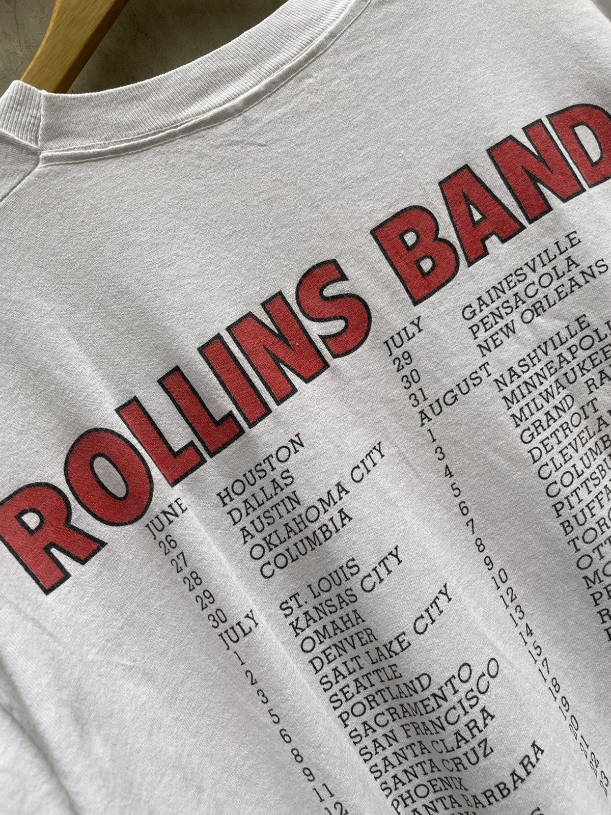 Band Tees Vintage ROLLINS BAND black flag hardcore band tee shirt L Size US L / EU 52-54 / 3 - 7 Thumbnail