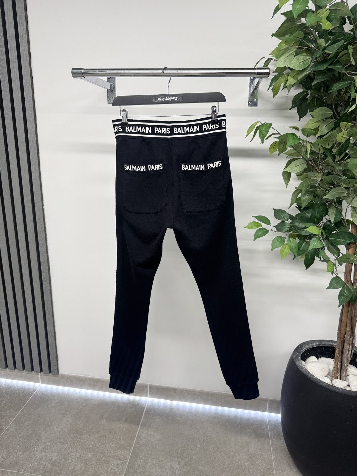 Balmain Balmain Tape Joggers In Black RRP £430 Size US 30 / EU 46 - 2 Thumbnail