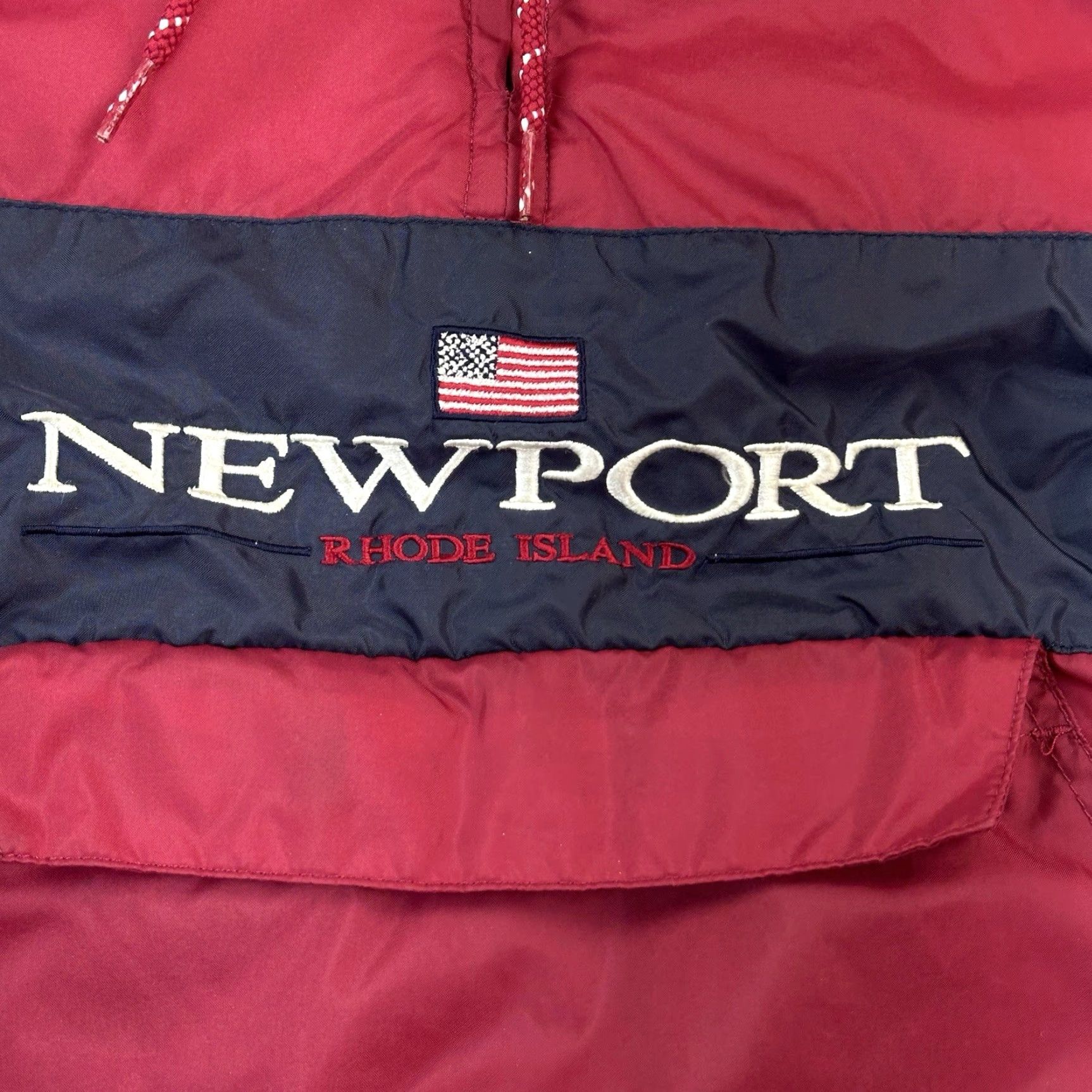 Vintage VINTAGE Woolrich Jacket Mens L Red 1/2 Zip Fleece Lined Anorak Capecod Cuffys Of 90s Outdoor Windbreaker Sized Regular Size US L / EU 52-54 / 3 - 6 Thumbnail
