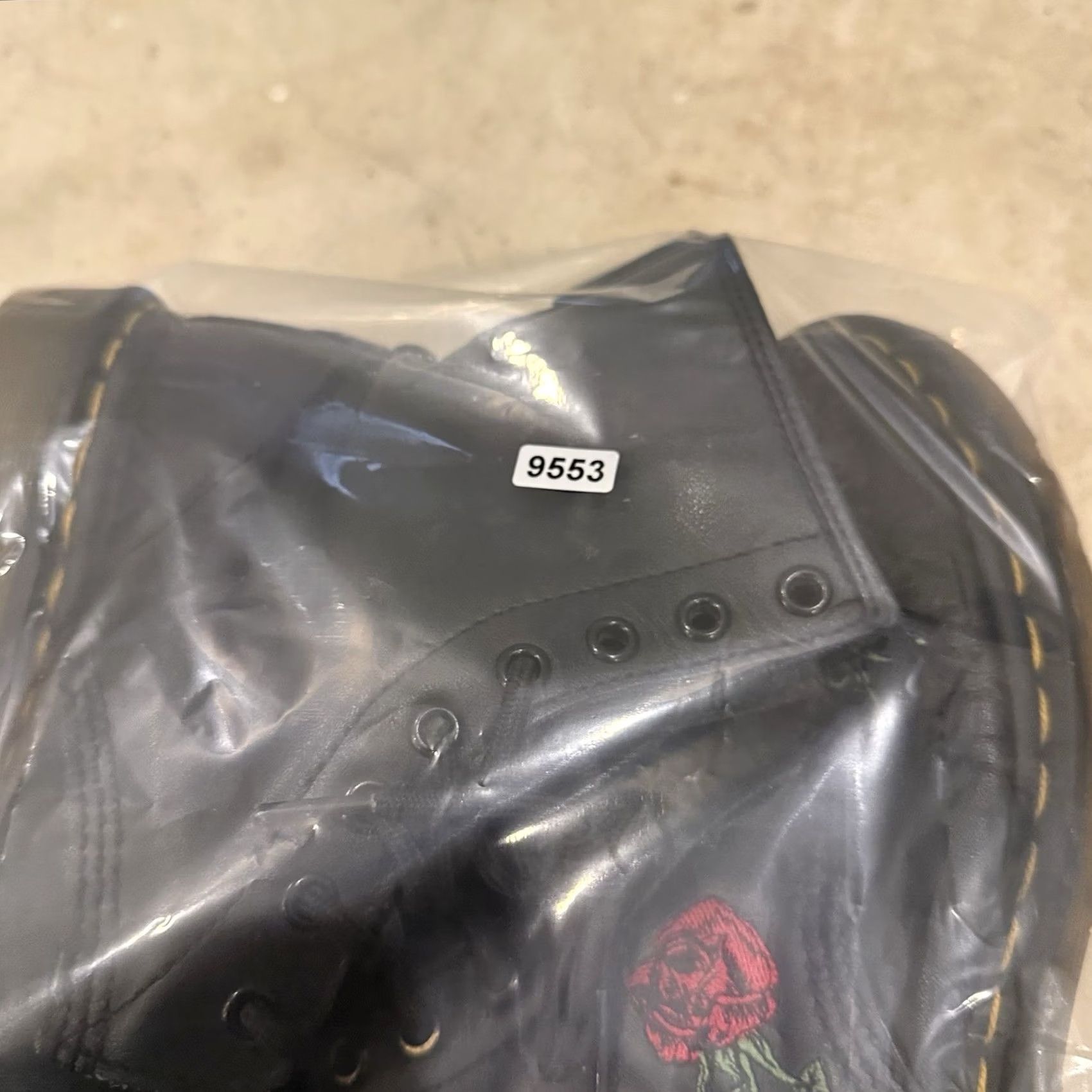 Dr. Martens Dr. Martens 1460 Vonda EMBROIDERED Red Rose Flower Combat Boot Size 7 Black GOTH WOMEN Boots Size US 7 / IT 37 - 8 Thumbnail