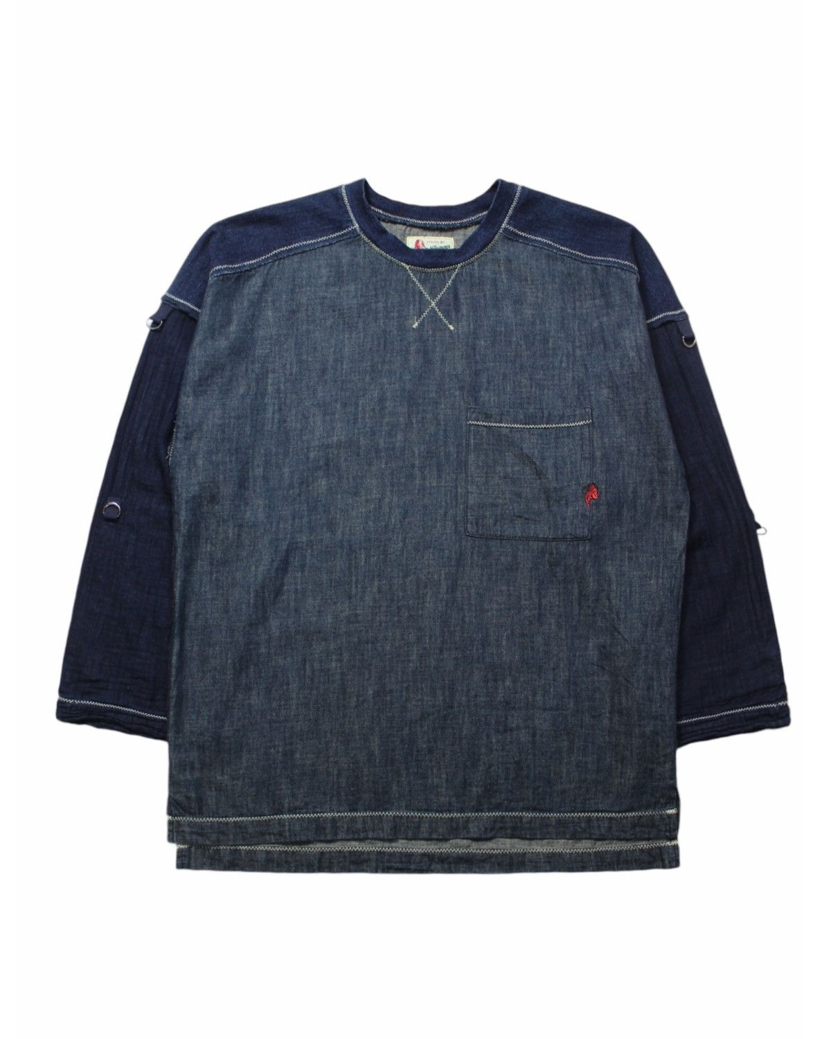 Hysteric Glamour 2000S HYSTERIC GLAMOUR DENIM LINEN INDIGO TACTICAL LONG SLE Size US XL / EU 56 / 4 - 1 Thumbnail