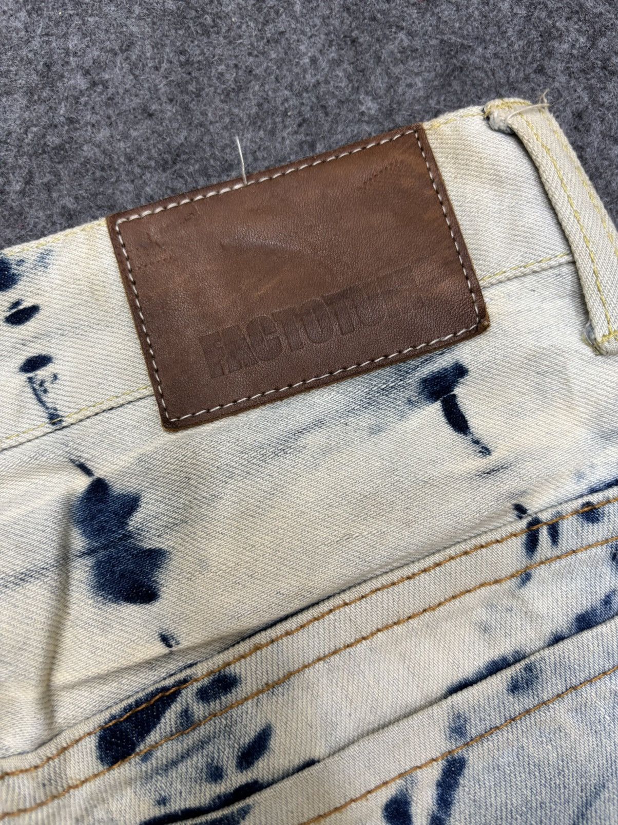 FACTOTUM Vtg FACTOTUM AGITPUNKT KojiUdo Rock&Roll Style Denim F677 Size US 32 / EU 48 - 16 Thumbnail
