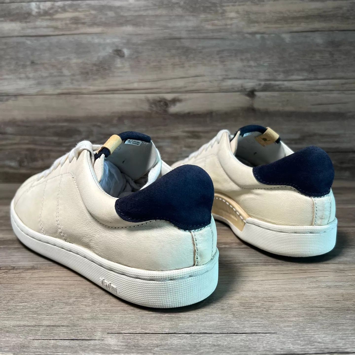 Visvim Visvim Foley Folk Sneakers White/Blue Navy Heel 9.5 Ltd Size US 9.5 / EU 42-43 - 4 Thumbnail