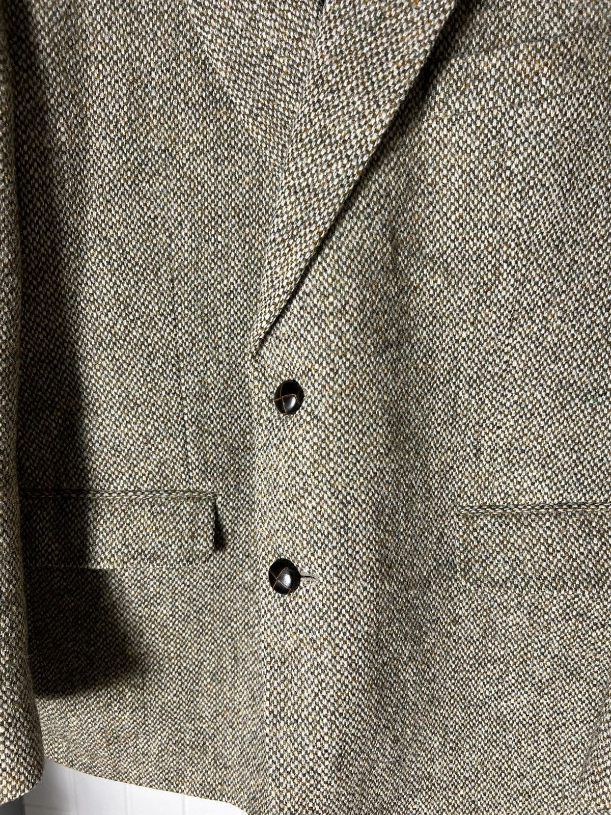 Harris Tweed × Vintage VERY RARE HARRIS TWEED ENGLAND DESIGNER BLAZER CASUAL 90s Size 46R - 5 Thumbnail