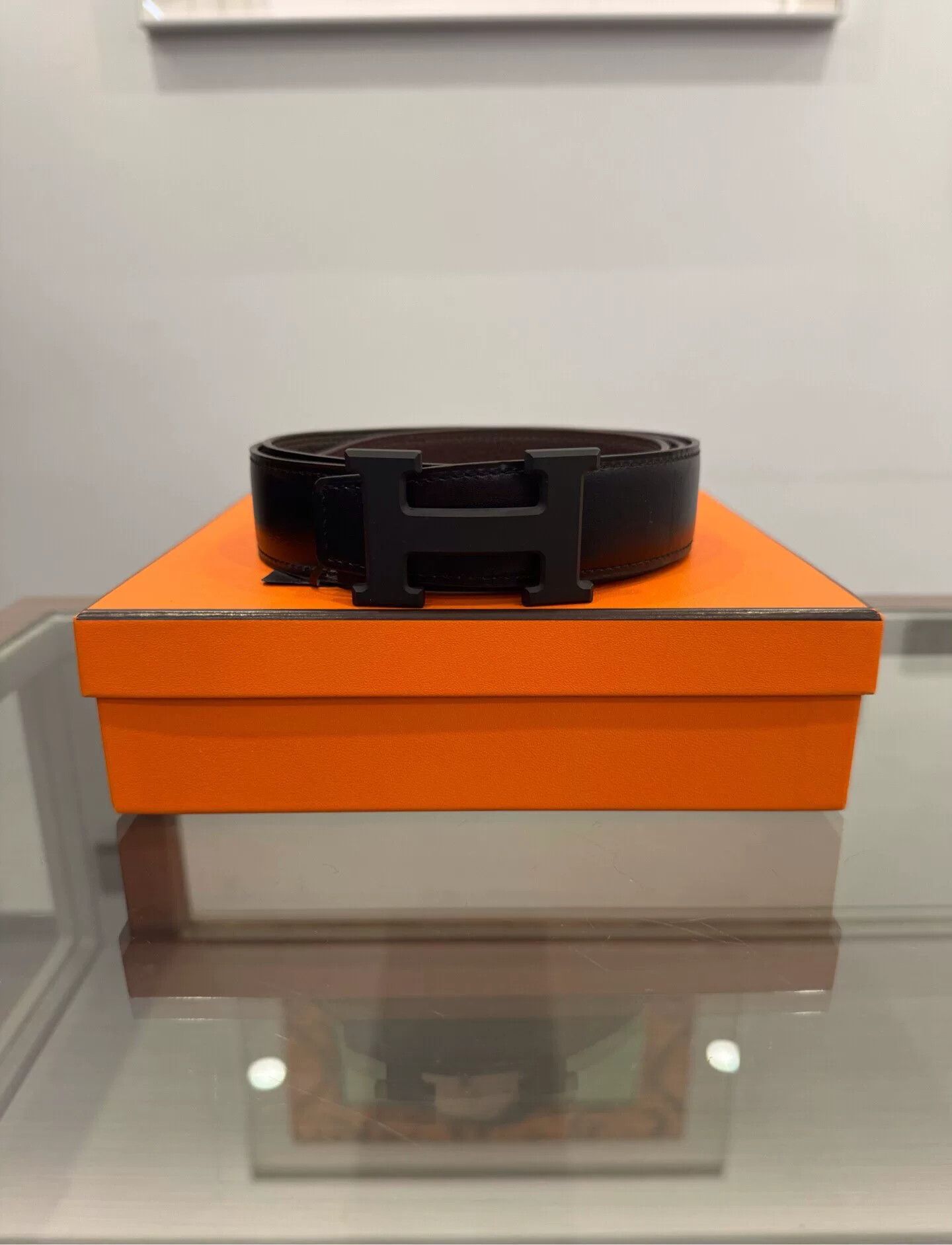 Hermes Hermes Men's H Logo 3.2cm Belt Size ONE SIZE - 1 Thumbnail