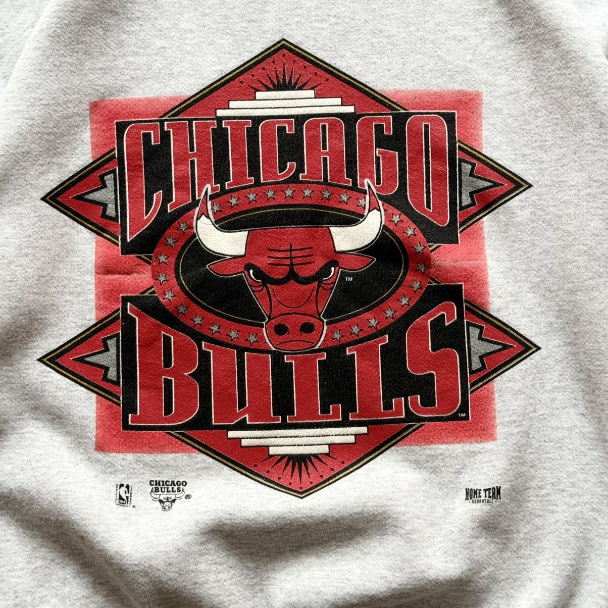 Vintage 90s Chicago Bulls NBA Basketball Team Big Logo Sweatshirt Size US L / EU 52-54 / 3 - 2 Thumbnail