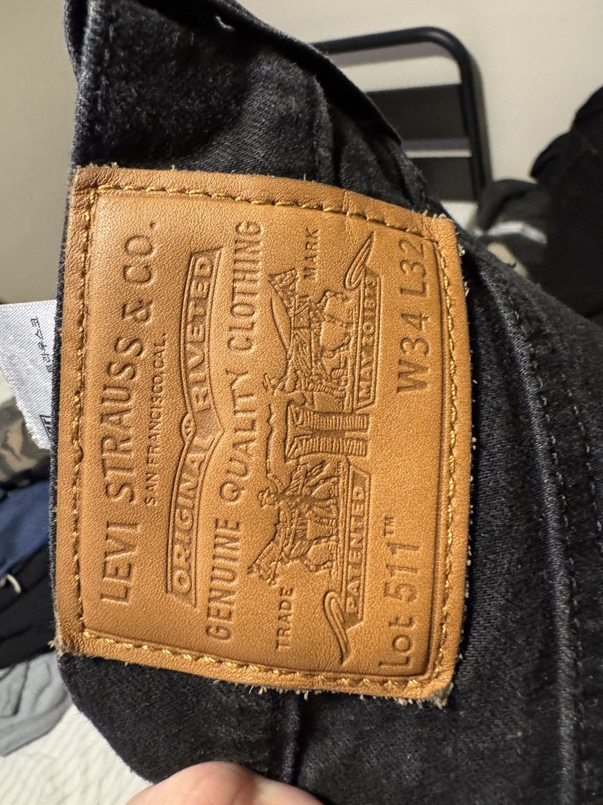 Levi's 511 Levi Straight Black Jeans Size US 34 / EU 50 - 3 Thumbnail