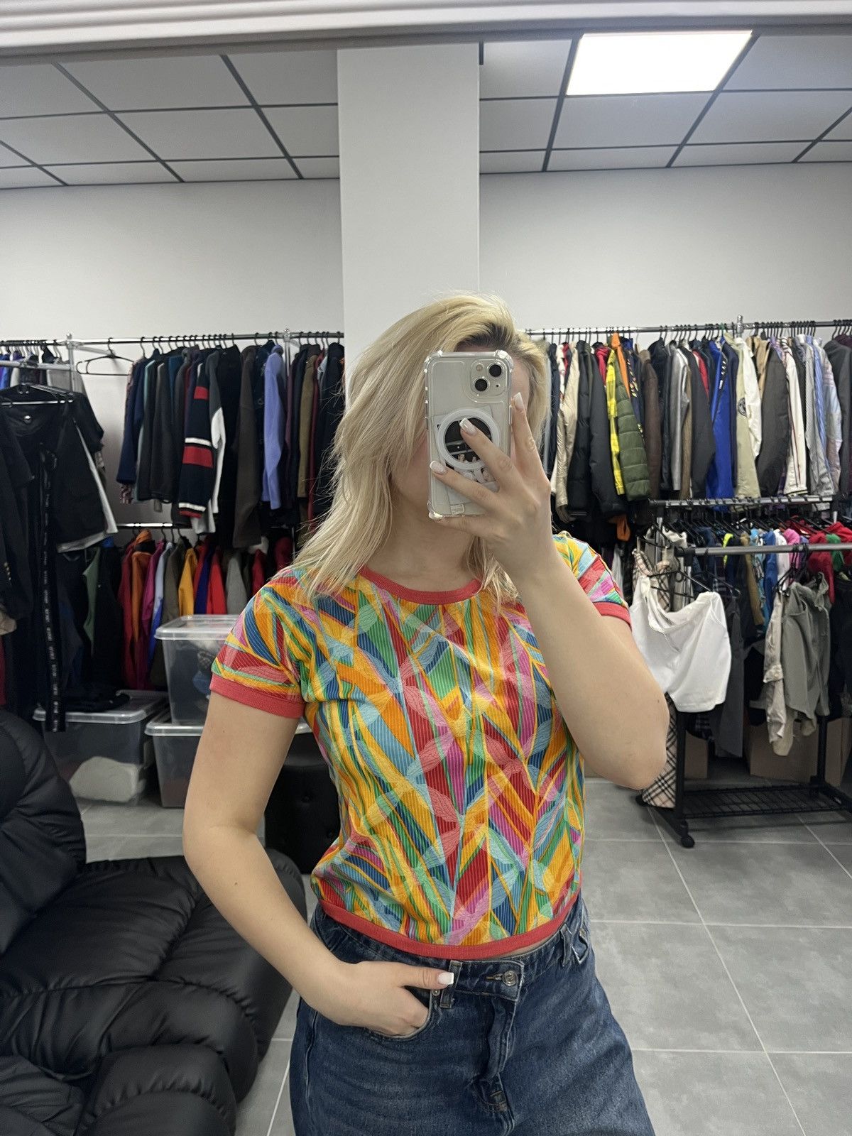 Other Vintage Liola Women T-Shirt / Cardigan Size M Made in Italy Size M / US 6-8 / IT 42-44 - 2 Thumbnail