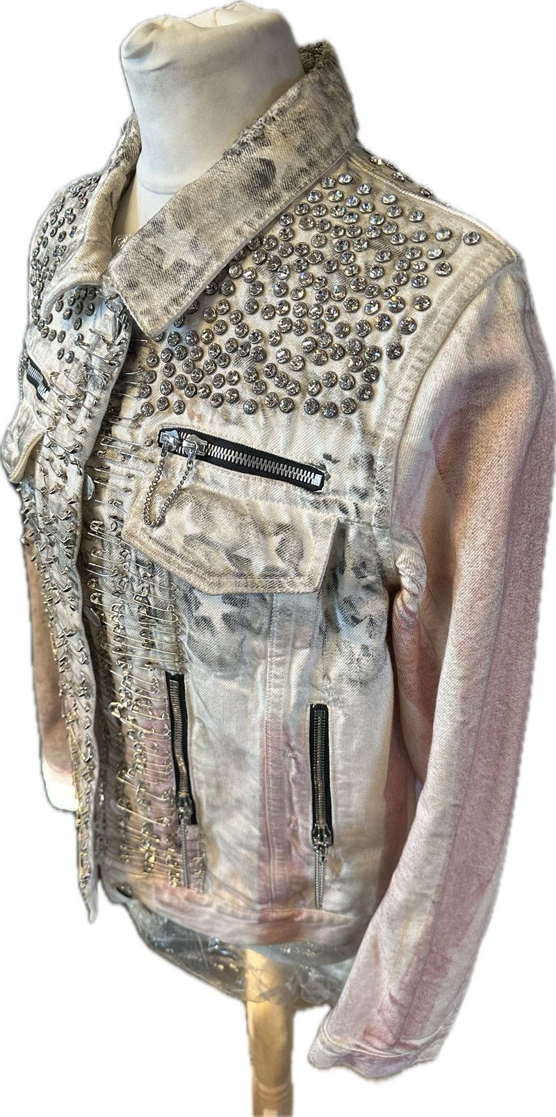 Balmain Balmain Spring 2011 Denim USA Flag Print Jacket Size M / US 6-8 / IT 42-44 - 6 Thumbnail