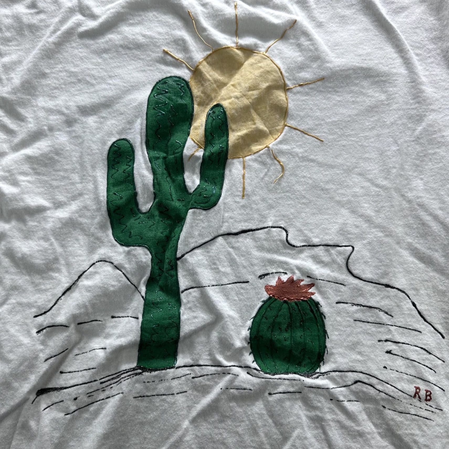 Fruit Of The Loom VINTAGE Fruit Of The Loom Shirt Mens L White Cactus Desert Graphic 80s 90s Shirt Mens L White Desert Graphic 80s 90s Fruit Of The Loom Size US L / EU 52-54 / 3 - 2 Thumbnail