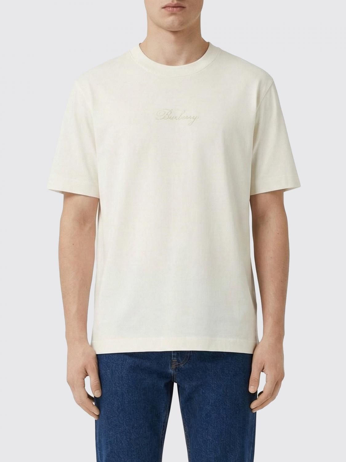Burberry Burberry T-Shirt Men White Size US M / EU 48-50 / 2 - 1 Thumbnail