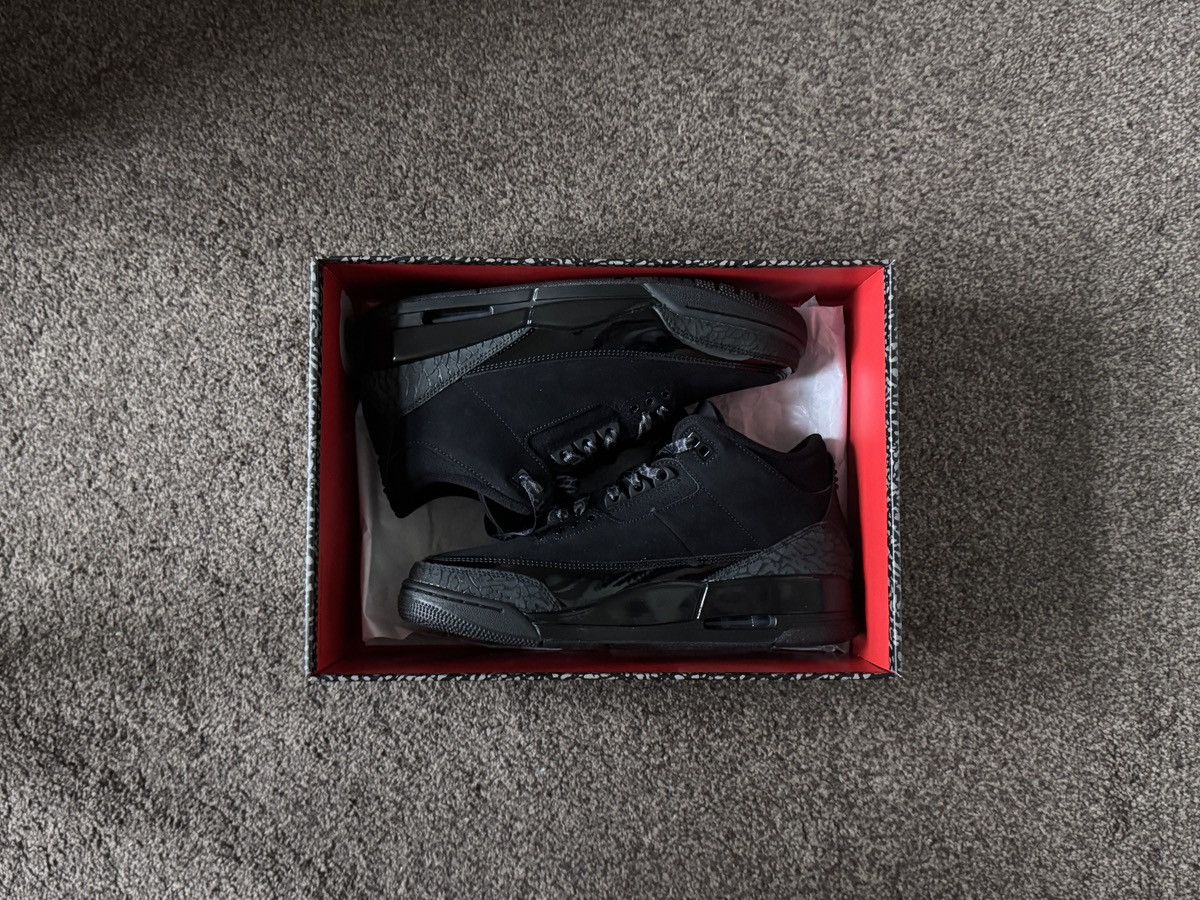 Jordan Brand 💠Air Jordan💠 3 Black CAT (8.5) Size US 8.5 / EU 41-42 - 3 Thumbnail