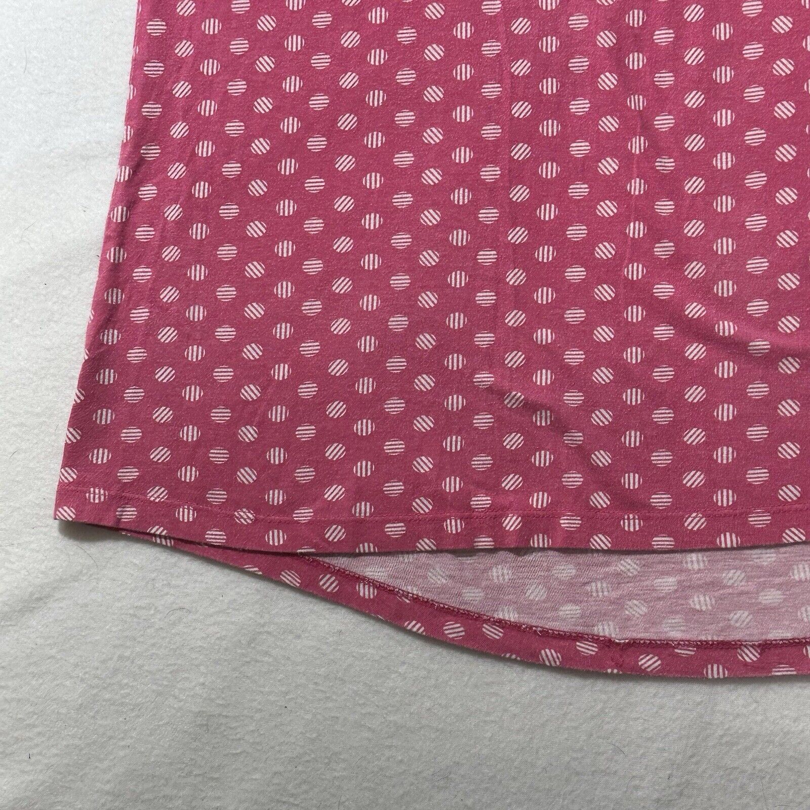 Chicos Chico's XL Pink Polka Dot Lightweight Pullover T Shirt Size XL / US 12-14 / IT 48-50 - 6 Thumbnail