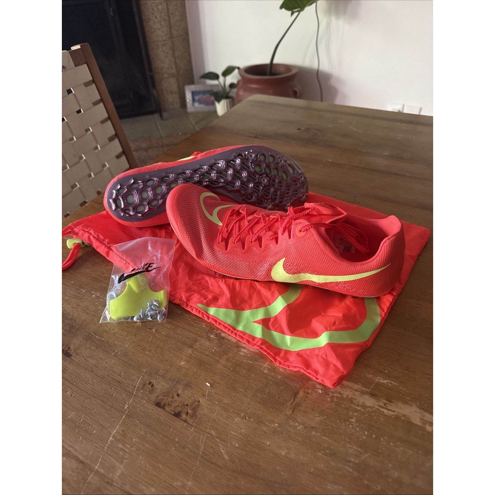 Nike Nike JA Fly 4 Track Spikes Running Sprint Bright Neon Men 13 Size US 13 / EU 46 - 1 Thumbnail