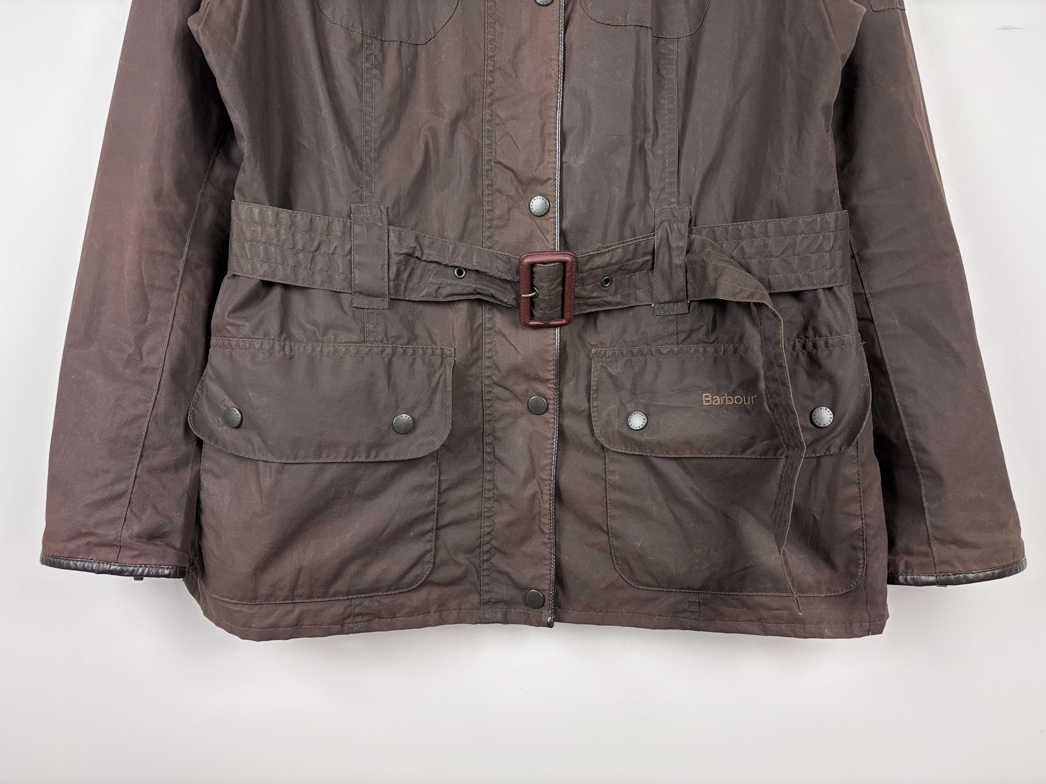 Barbour Barbour Explorer Waxed Belted Jacket Brown UK 16 / US 12 Size XL / US 12-14 / IT 48-50 - 3 Thumbnail