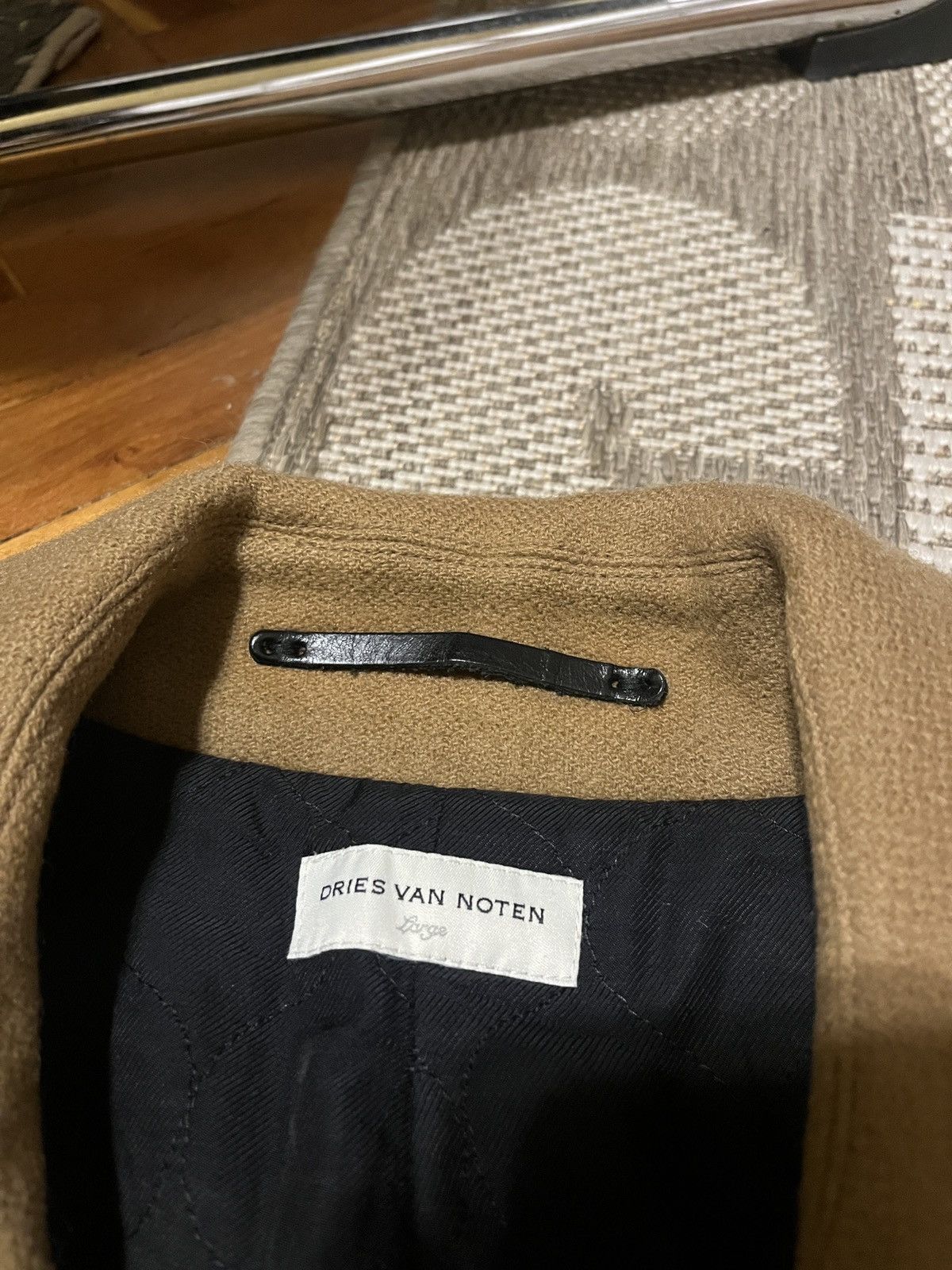 Dries Van Noten Dries Van Noten Beige / Brown Peacoat Size US L / EU 52-54 / 3 - 3 Thumbnail