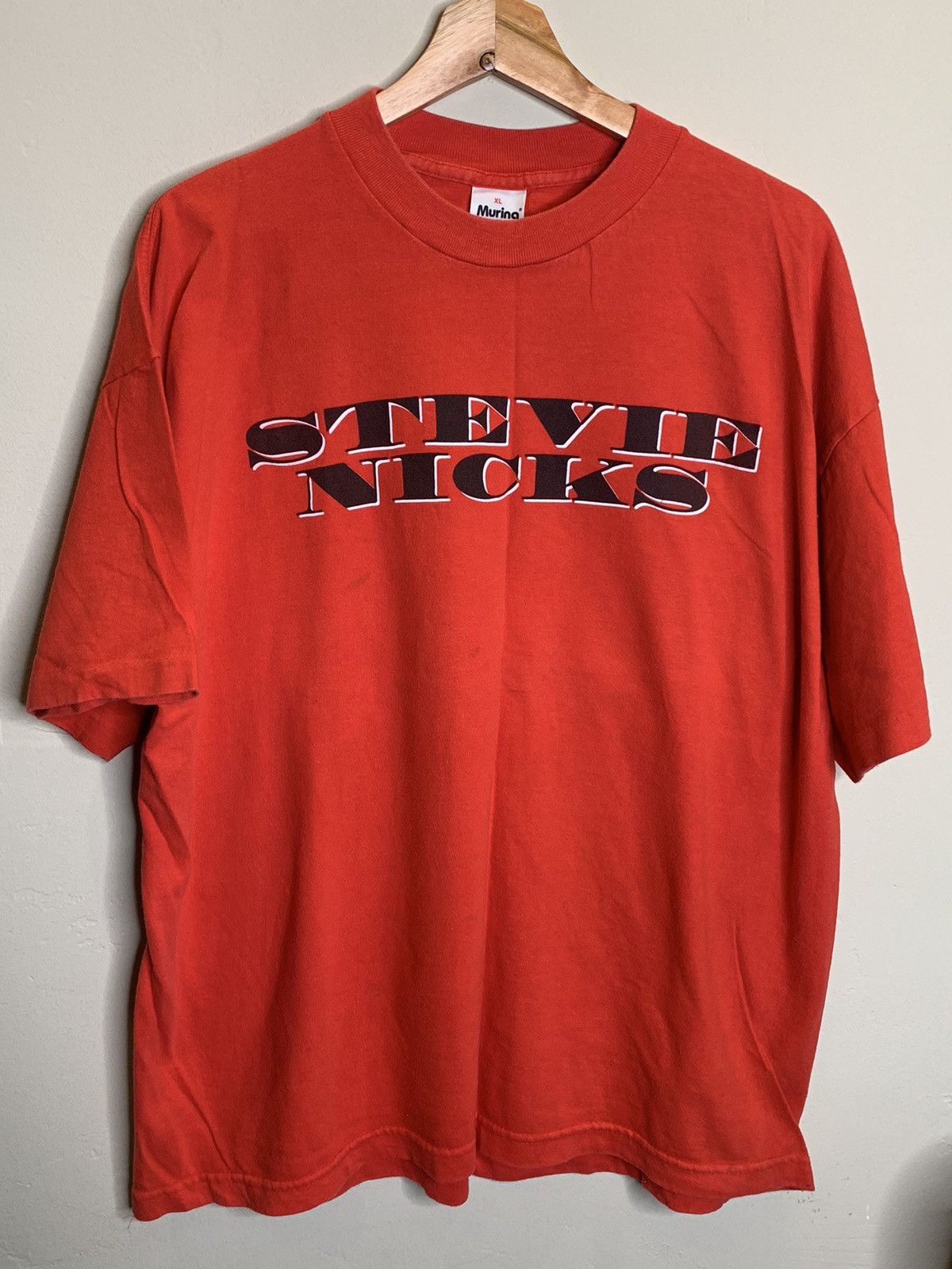 image of Band Tees x Made In USA Vintage 1994 Stevie Nicks Fleetwood Mac Tour Shirt XL in Red/Black, Men's
