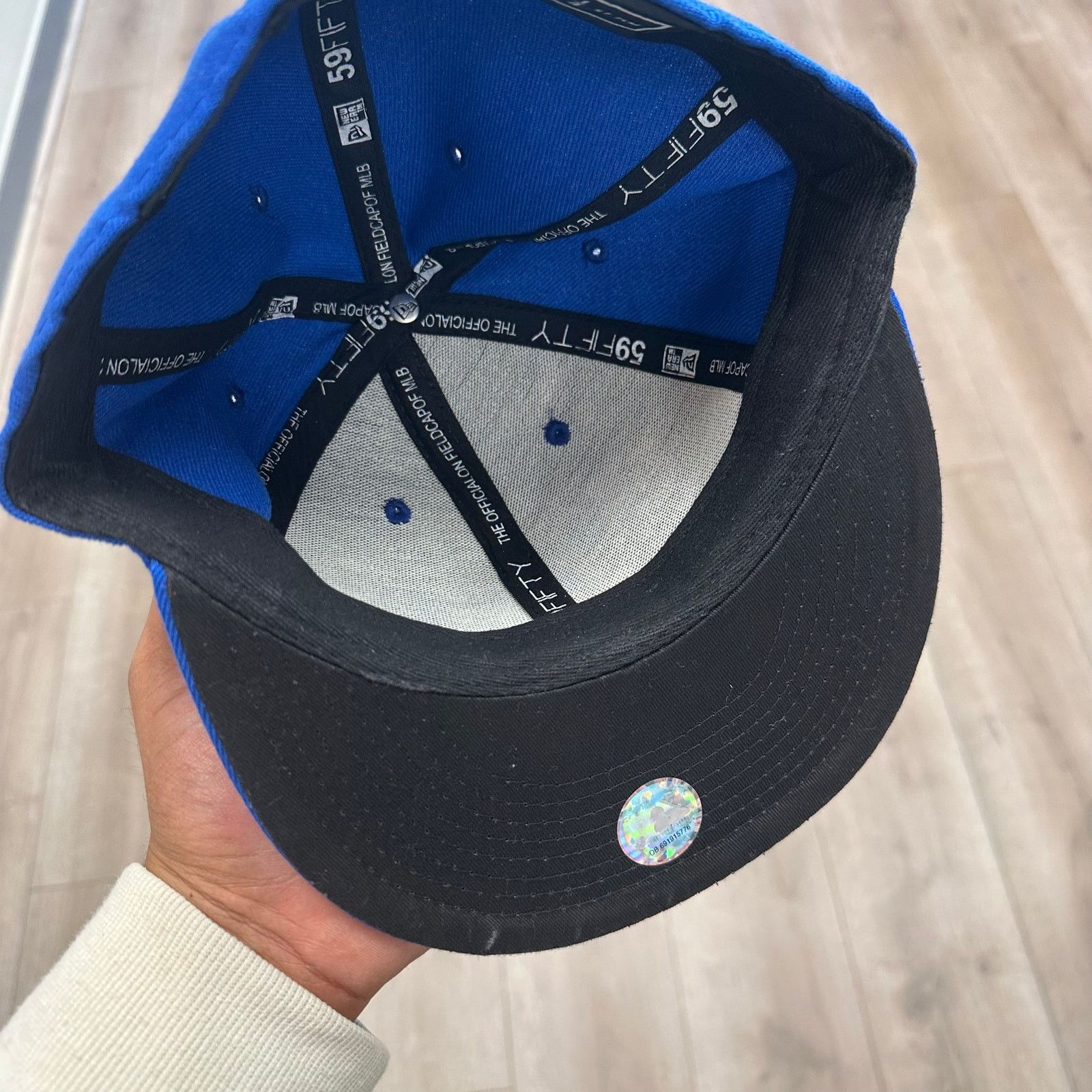 New Era Los Angeles Dodgers New Era Fitted Hat Cap Royal Size 7 1/4 Size ONE SIZE - 5 Thumbnail