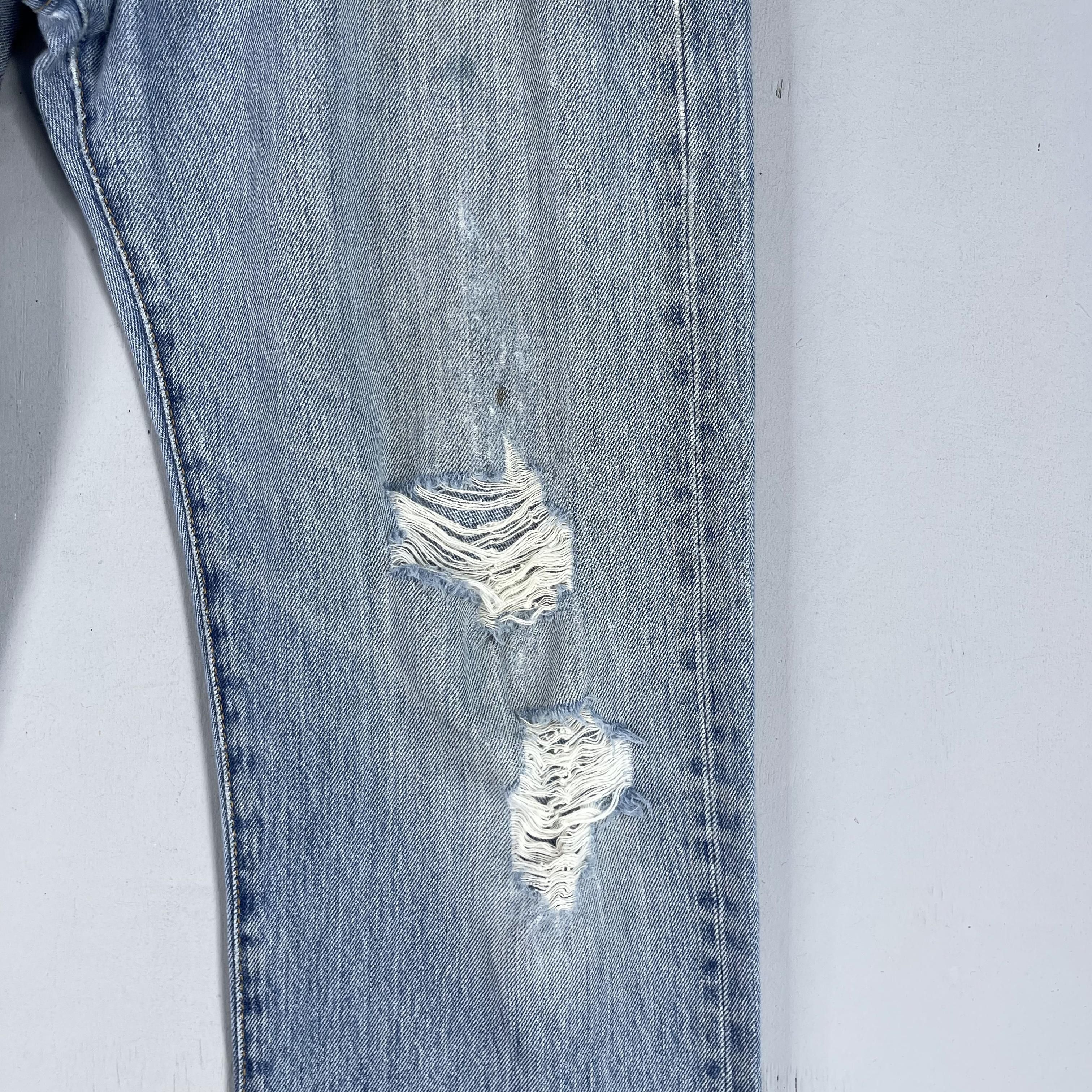 Levi's × Vintage Size 35 Vintage Levis 501 Distressed Reinforced Jeans Size US 35 - 8 Thumbnail