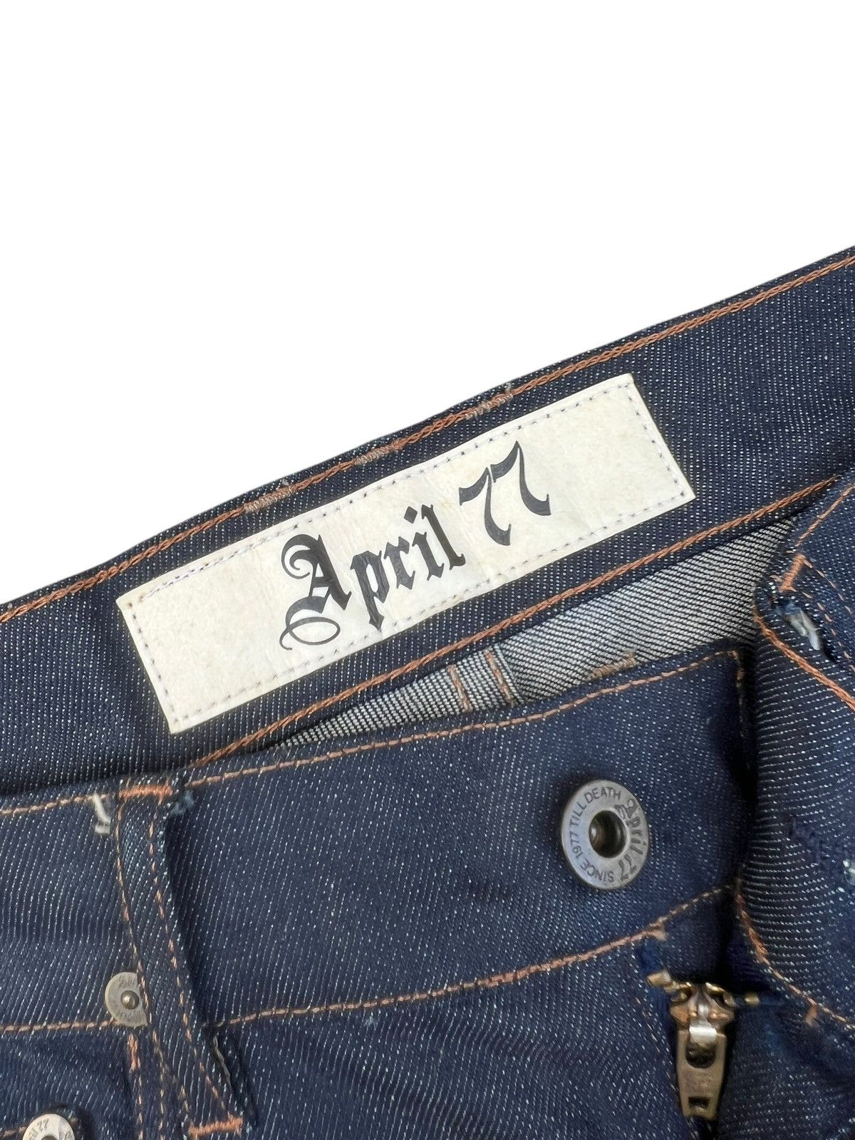April 77 Vintage April 77 Joey Overdrive 1955 Waxed Denim Jeans Size US 30 / EU 46 - 7 Thumbnail