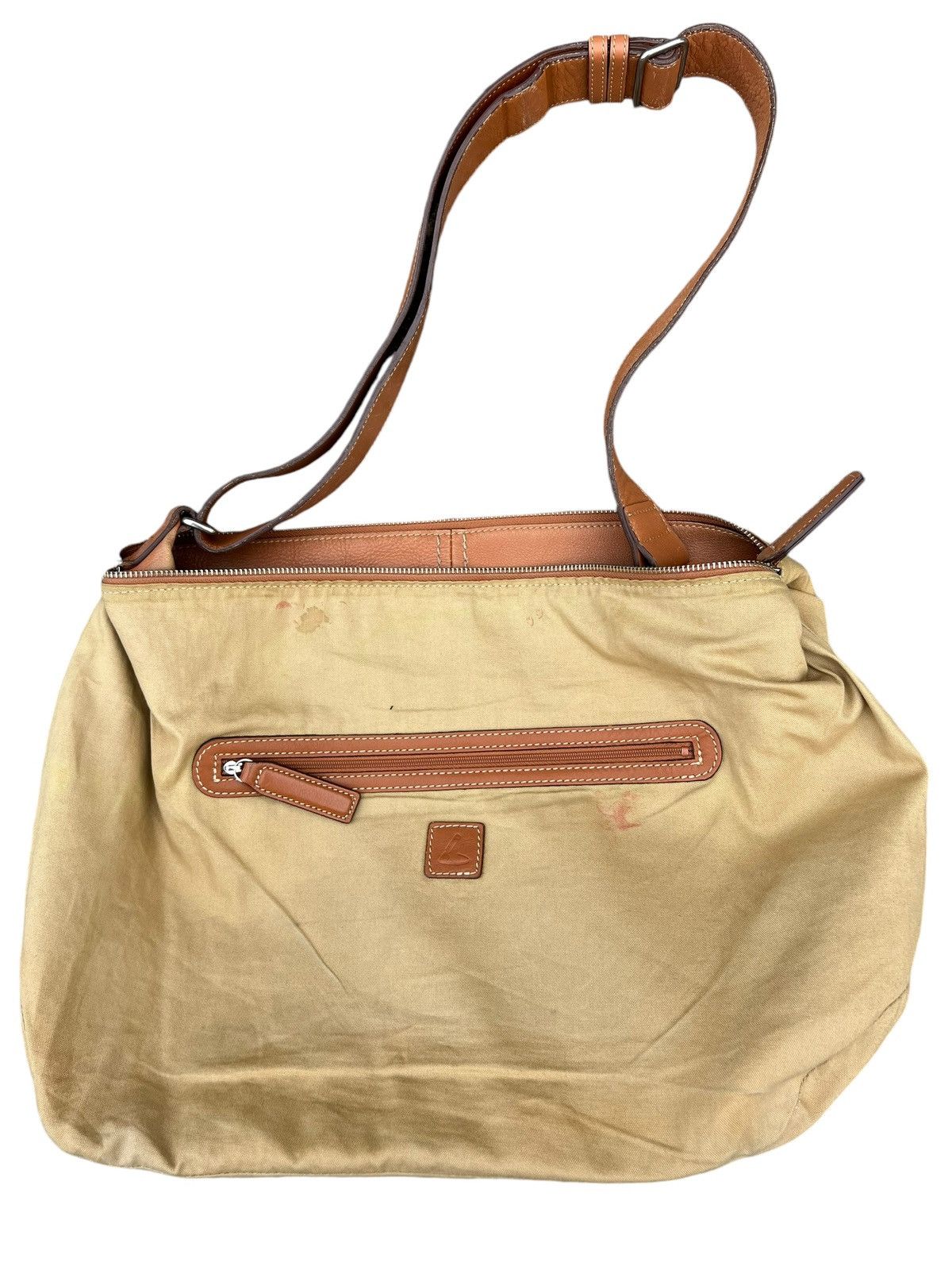 Leather Vintage Tsuchiya Kaban Distressed Muddy Patina Leather Bag Size ONE SIZE - 21 Thumbnail