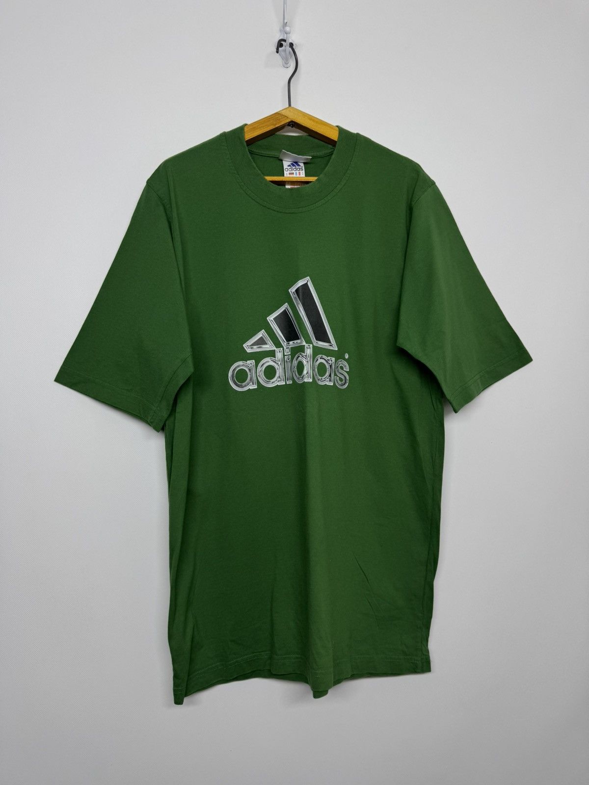 Adidas Vintage Adidas Big Logo T-Shirt 90’s Size US M / EU 48-50 / 2 - 2 Thumbnail