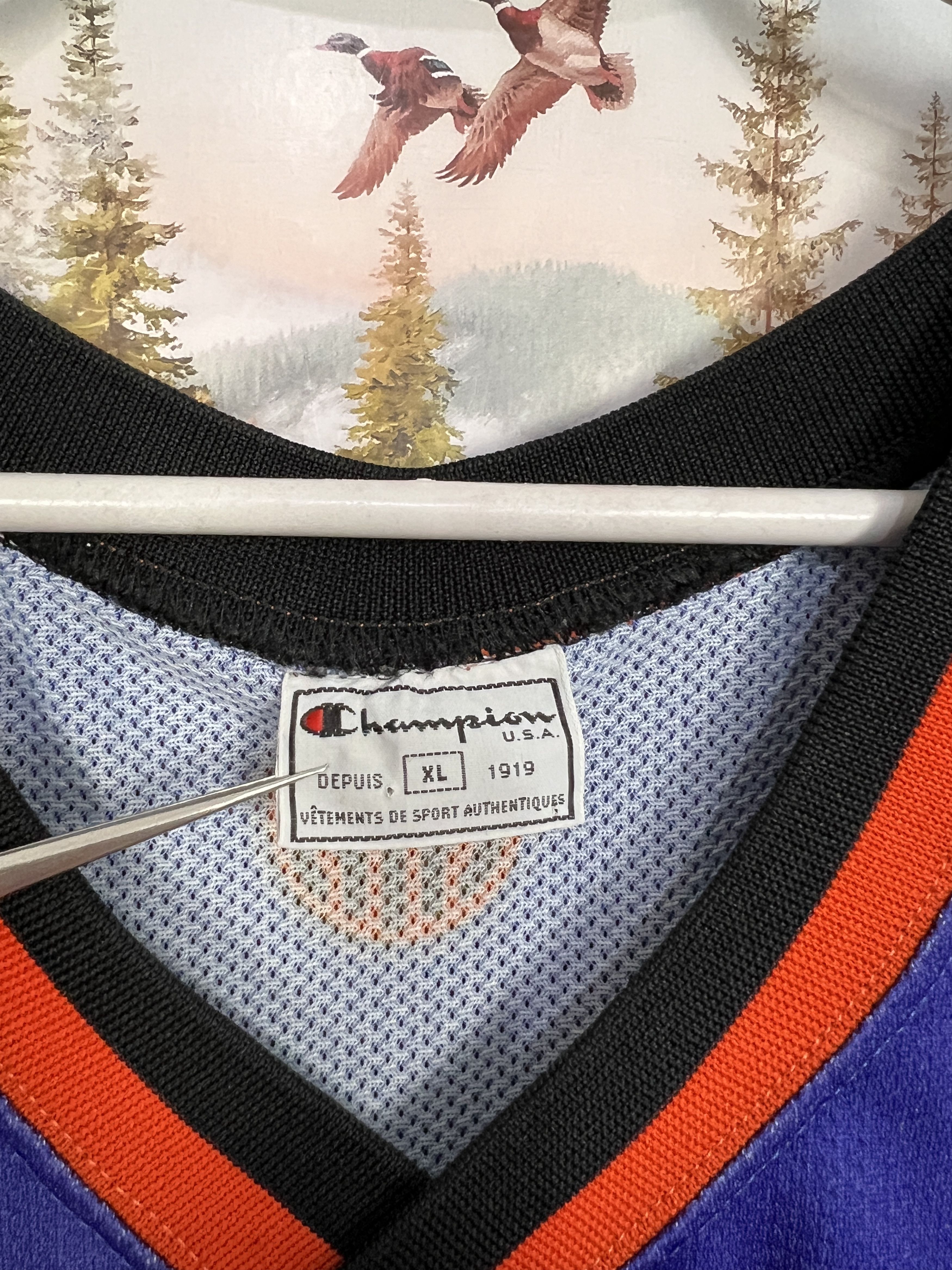 Champion Vintage 90's Champion New York Knicks Sprewell Jersey Trikot Size US XL / EU 56 / 4 - 8 Thumbnail