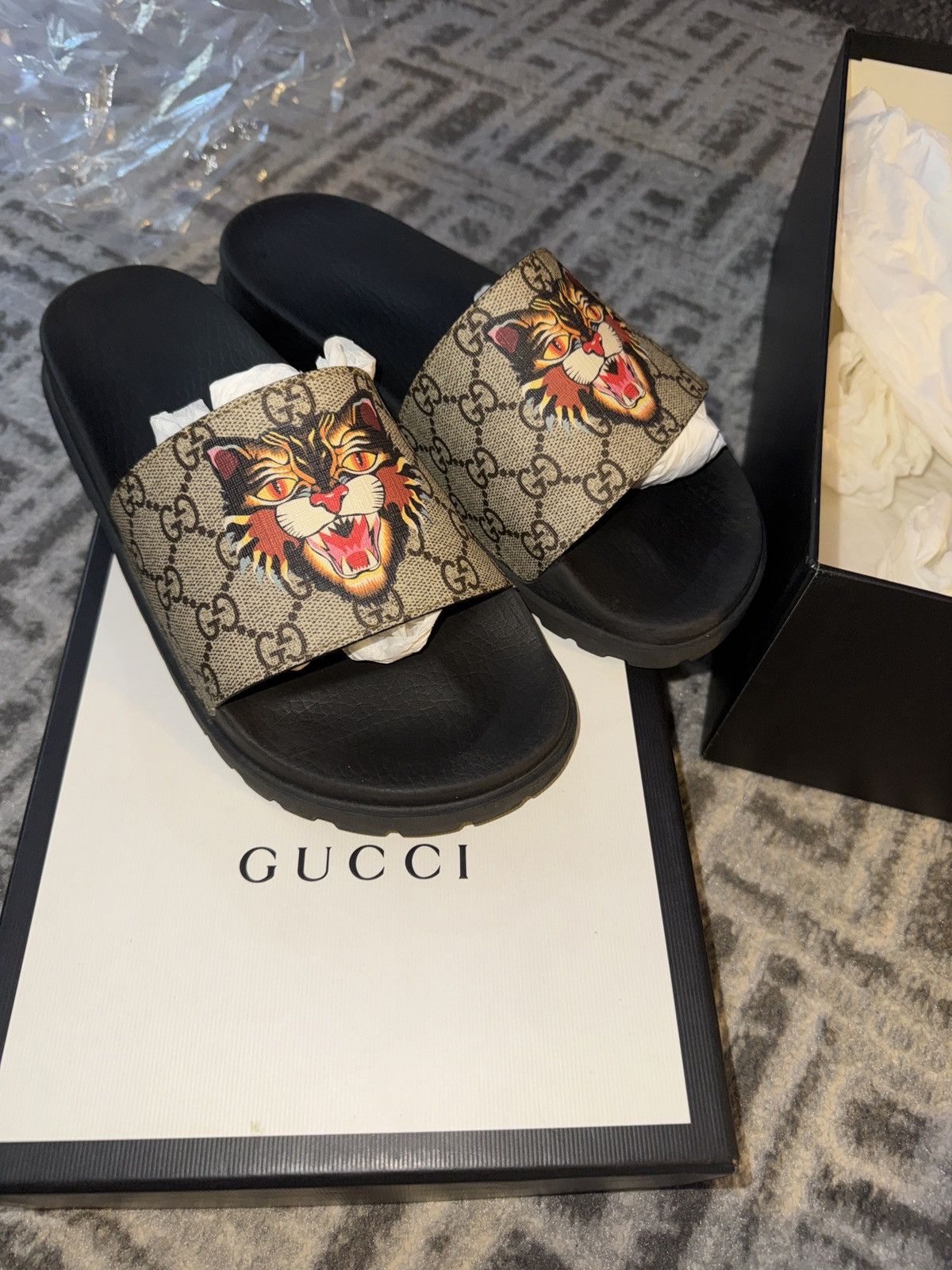 Gucci Gucci Angry Cat Slides Size US 8.5 / EU 41-42 - 1 Thumbnail