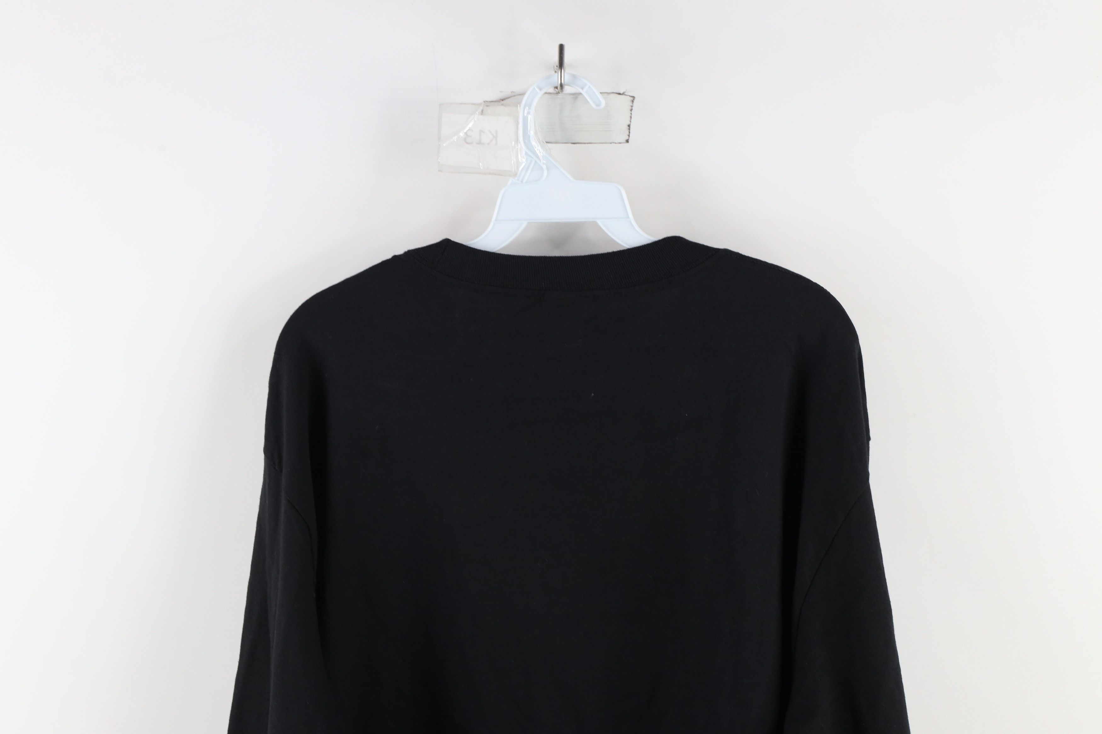 Vintage Vintage 90s Streetwear Long Sleeve T-Shirt Black Cotton Size US L / EU 52-54 / 3 - 10 Thumbnail