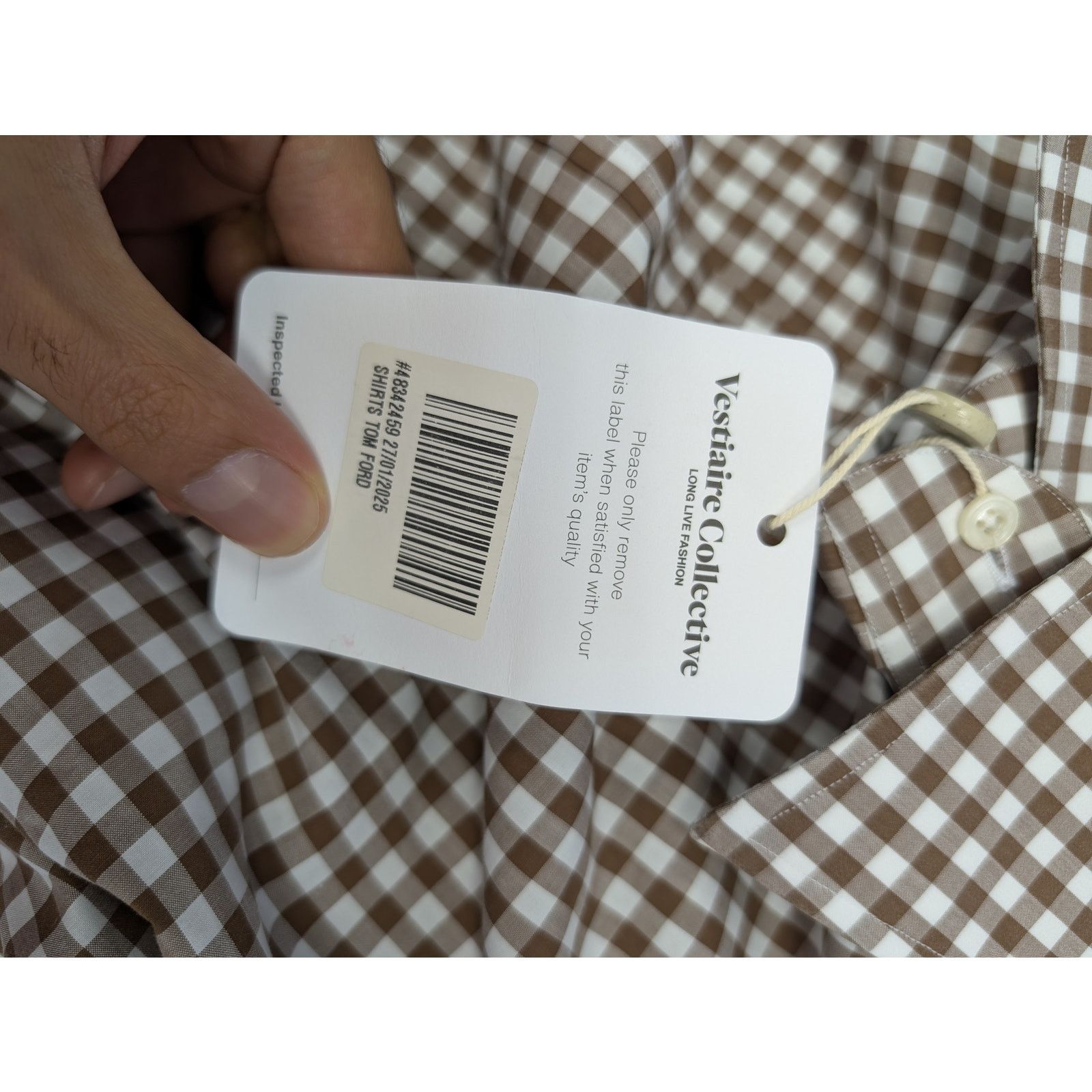 Tom Ford o1rshd1 CC20 Checked Button up Shirt in Multicolor Size US M / EU 48-50 / 2 - 15 Thumbnail