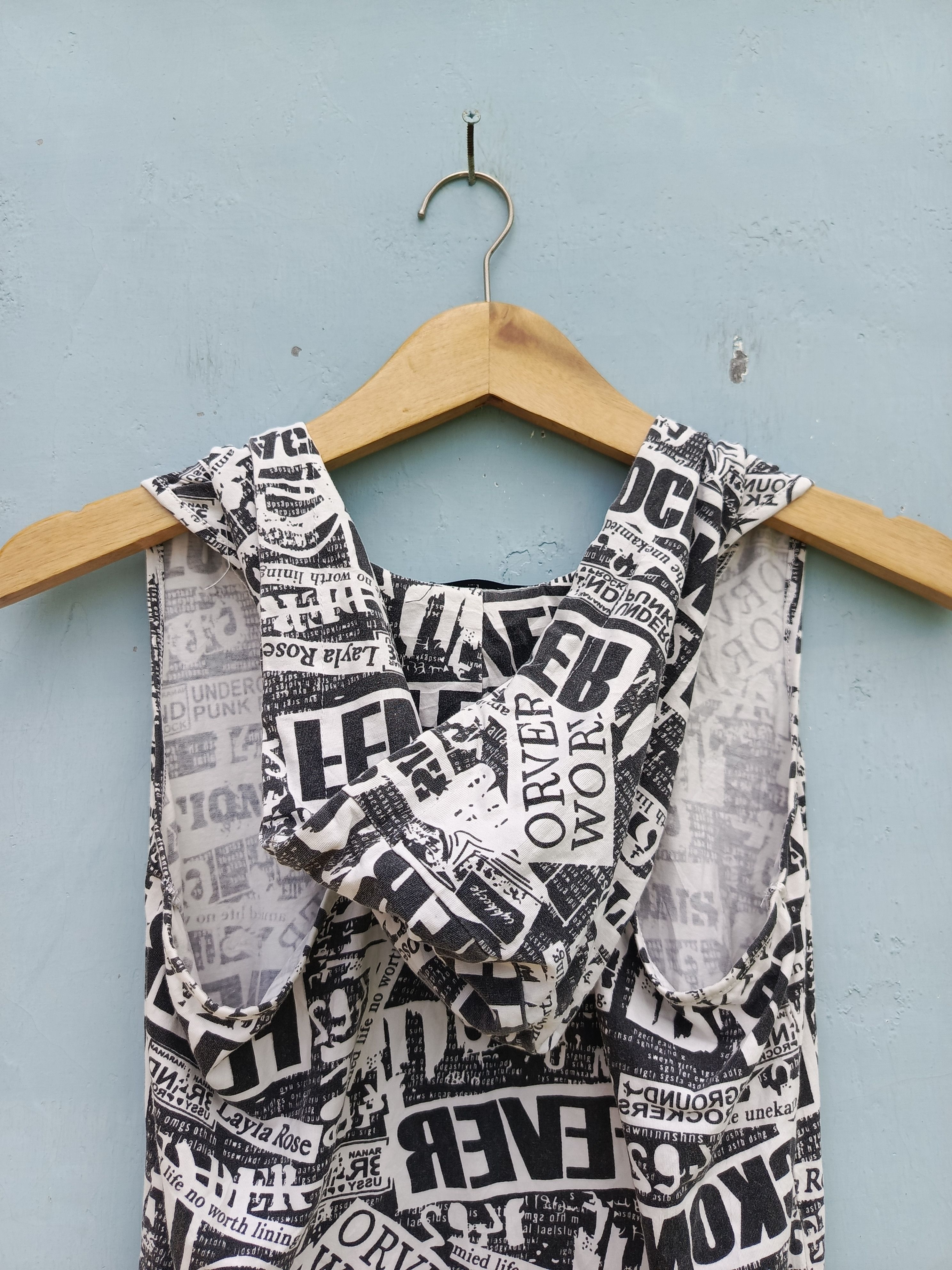 Japanese Brand L.A underground punk rockers sleeveless hoodie Size M / US 6-8 / IT 42-44 - 8 Thumbnail