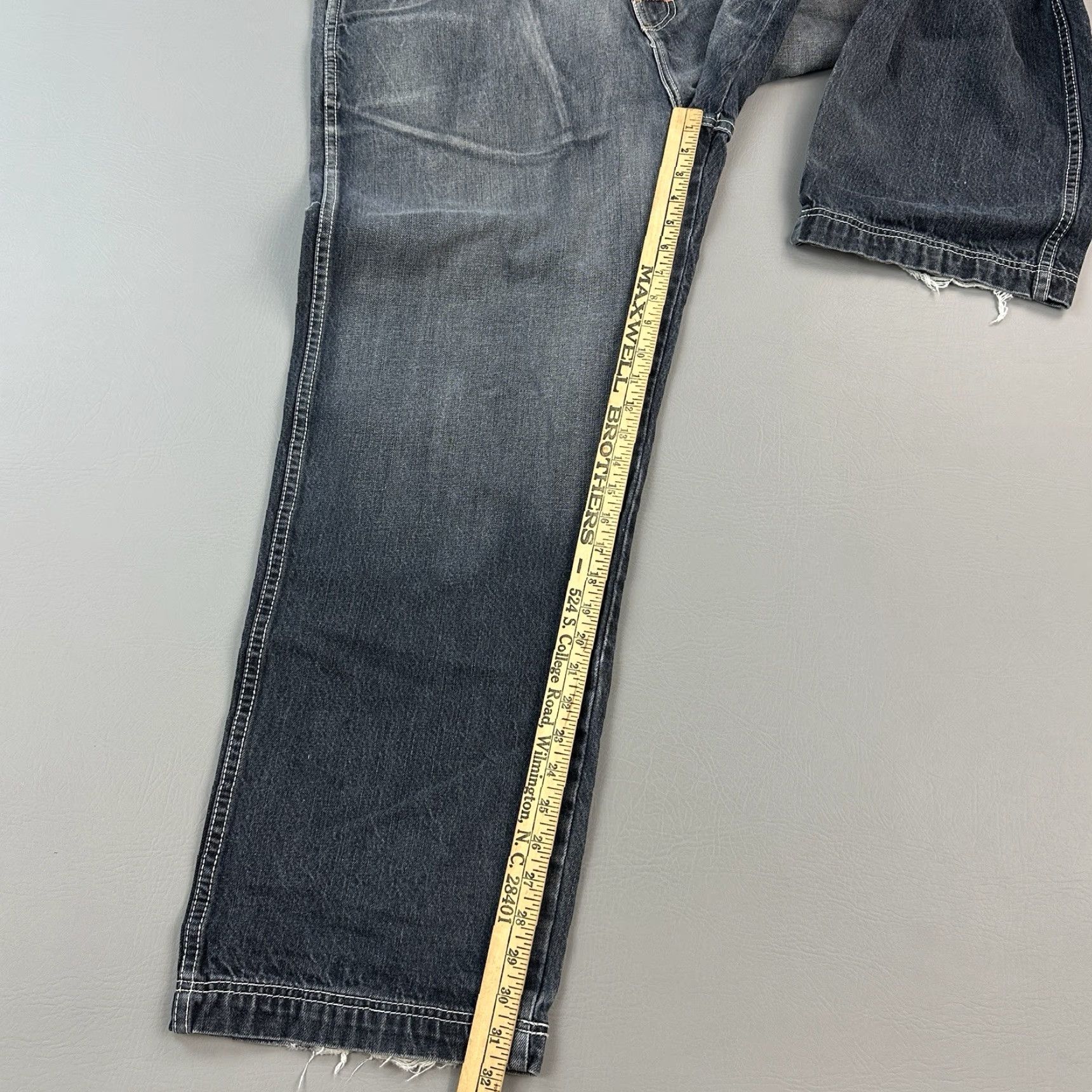 Vintage Vintage PJ Mark Jeans Mens 38x32 Blue Wide Leg Baggy Hip Hop Streetwear Y2K Jeans Mens 38 Blue Wide-Leg 90s Hip Hop Retro Punk Logo Size US 38 / EU 54 - 2 Thumbnail