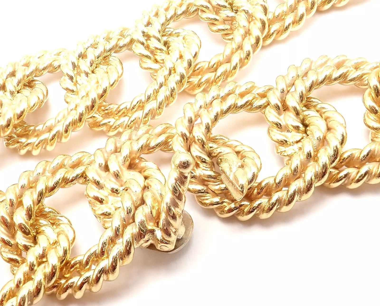 Vintage Verdura 18k Yellow Gold Rope Link Choker Necklace Size ONE SIZE - 5 Thumbnail