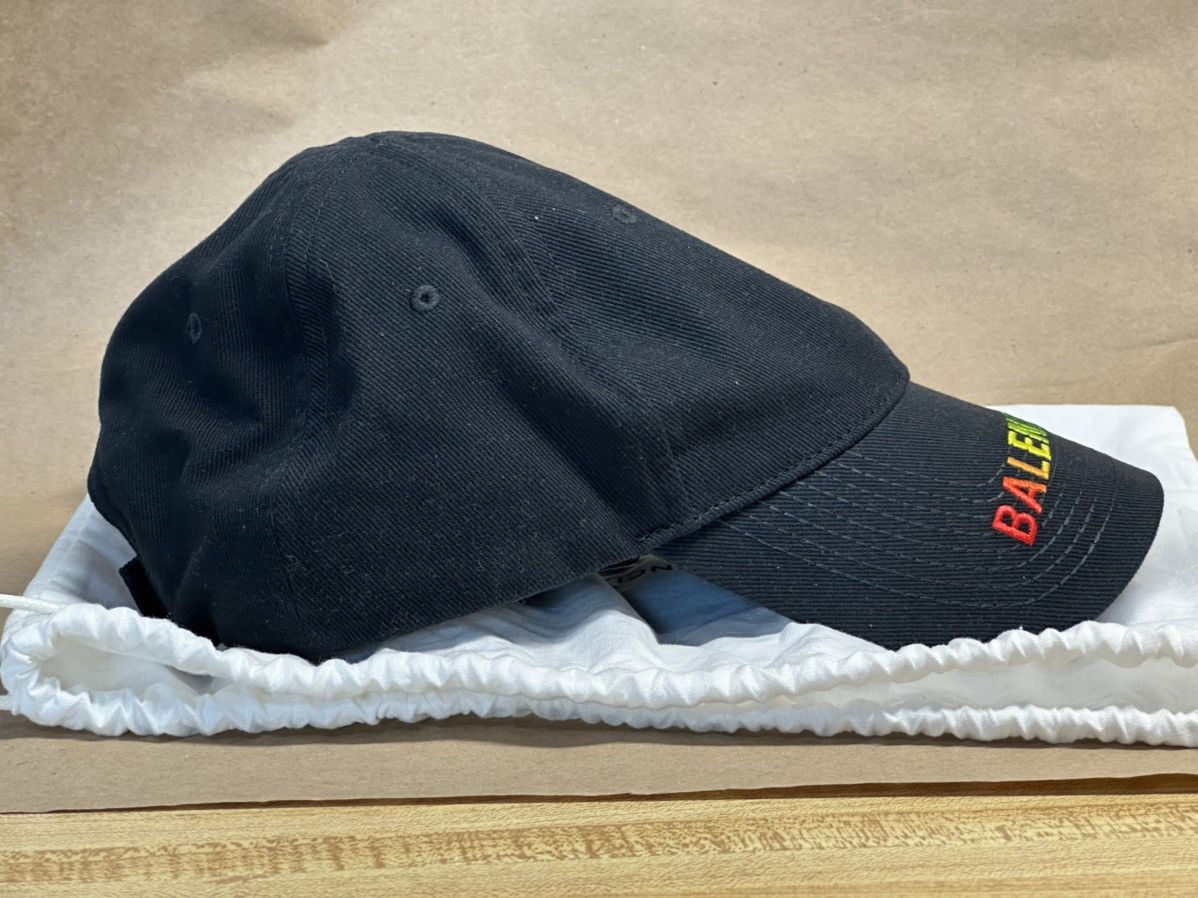 Balenciaga BALENCIAGA Rainbow Logo hat Size ONE SIZE - 7 Thumbnail