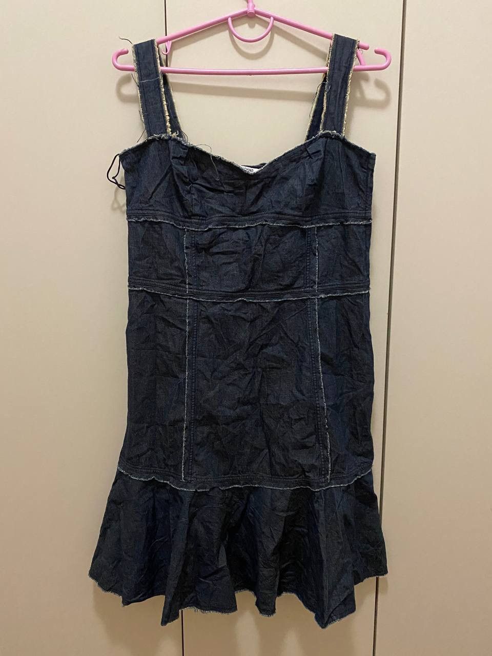 Moschino × Vintage Vintage Y2K MOSCHINO denim dress 90s Size L / US 10 / IT 46 - 1 Thumbnail