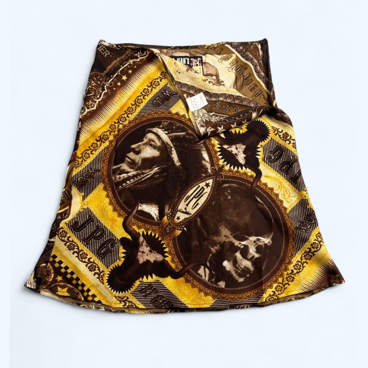 Jean Paul Gaultier Jean Paul Gaultier Vintage Mesh Indian Printed Skirt Size 40 Size 27" / US 4 / IT 40 - 1 Thumbnail