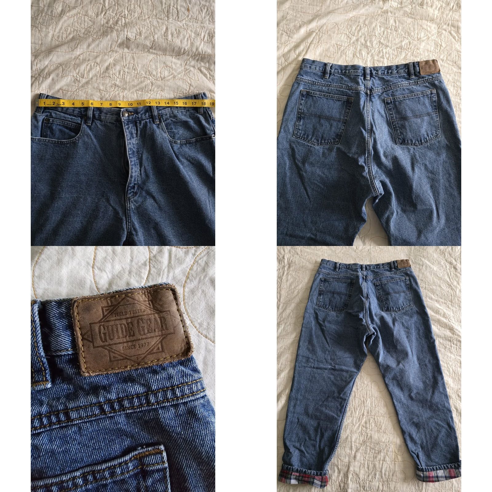 Vintage VINTAGE Guide Gear Flannel Lined Mom Jeans Womens 20W Plus Size High Rise 36x30 1990s Cotton Nature Girl Mens/Womens Size 42" / US 20 - 8 Thumbnail