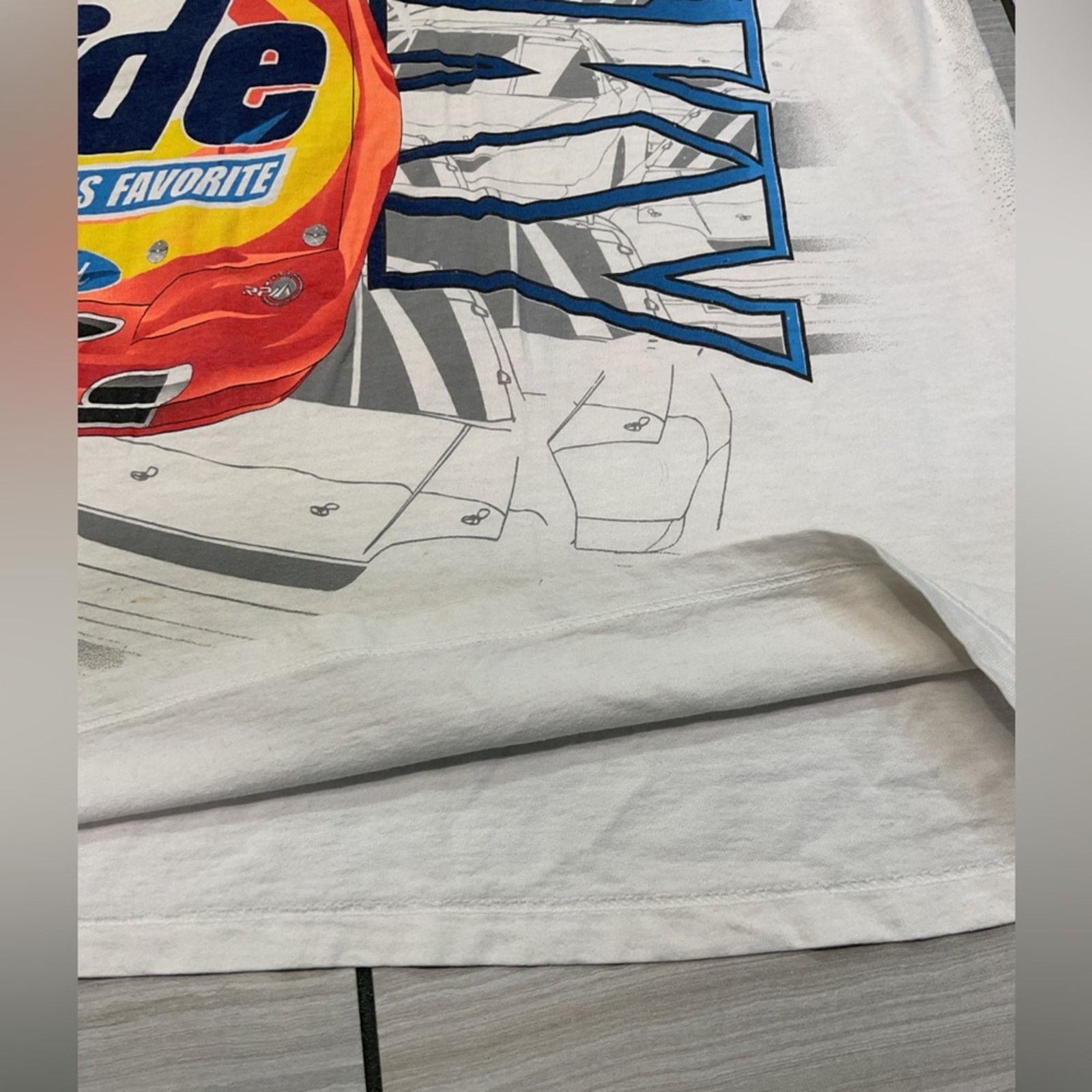 Tultex Vintage Tultex 90s NASCAR Full Print Graphic T-Shirt Size US XL / EU 56 / 4 - 8 Thumbnail
