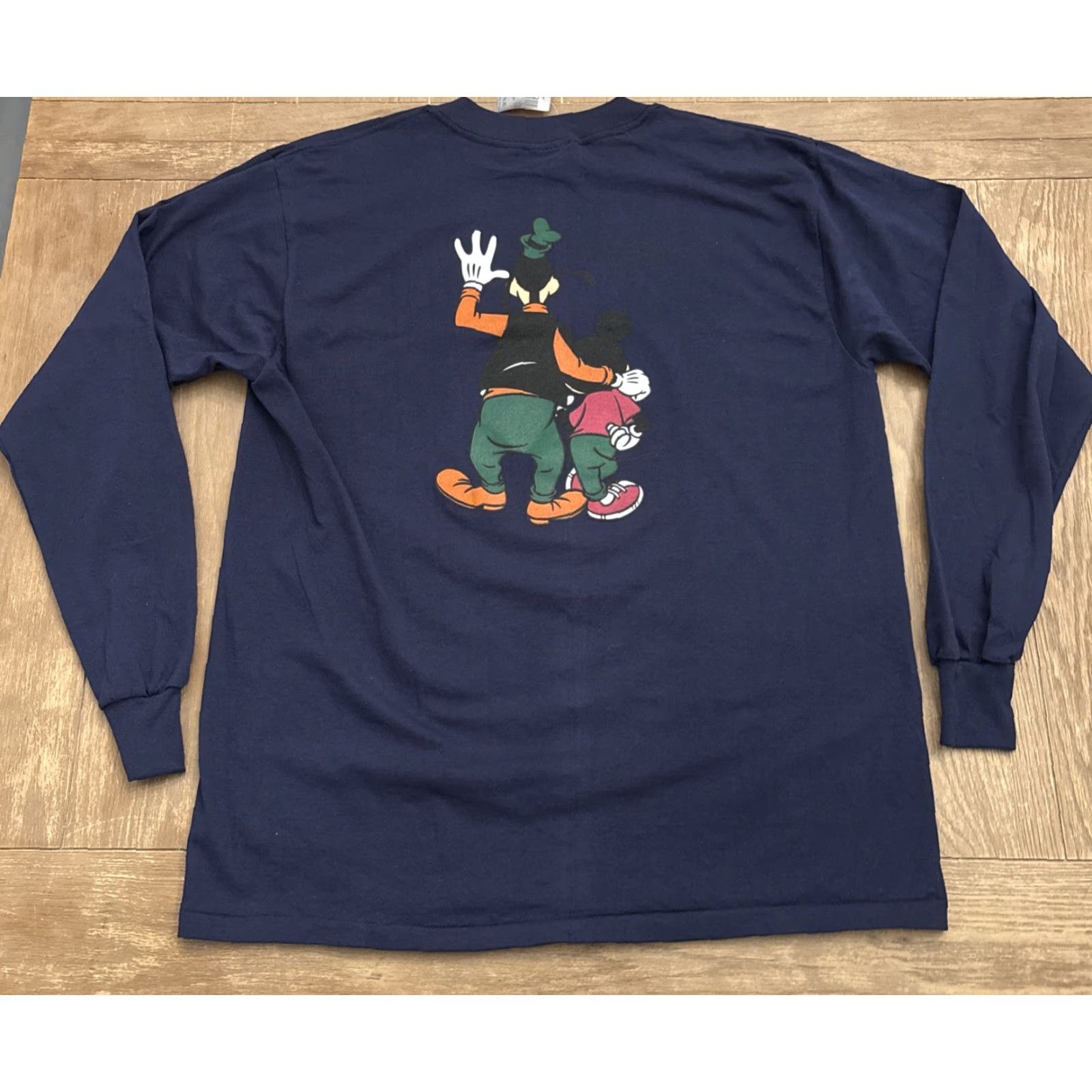 Doublet VINTAGE All Sport Mickey Mouse Goofy Double-Sided Long Sleeve Shirt XL Adult Blue 90s Merch Mens Size US XL / EU 56 / 4 - 7 Thumbnail