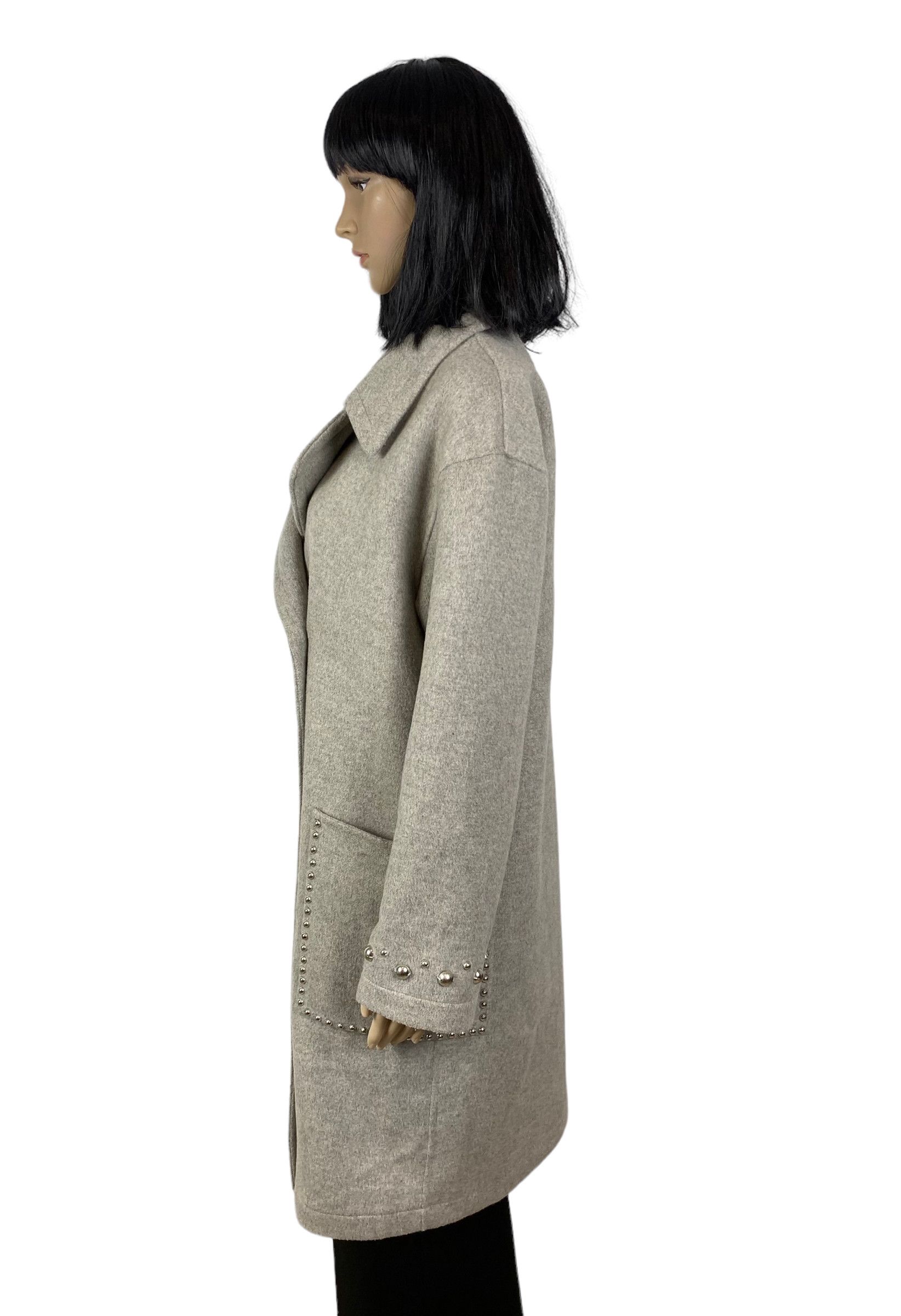 TWINSET twin-set double-breasted wool coat decorated size S Size S / US 4 / IT 40 - 5 Thumbnail